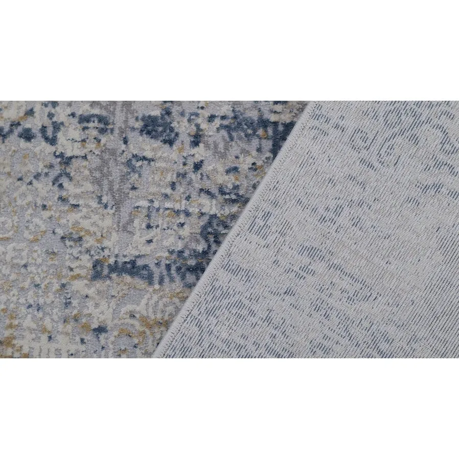Vintage Evoke Blue Grey Distressed Rug