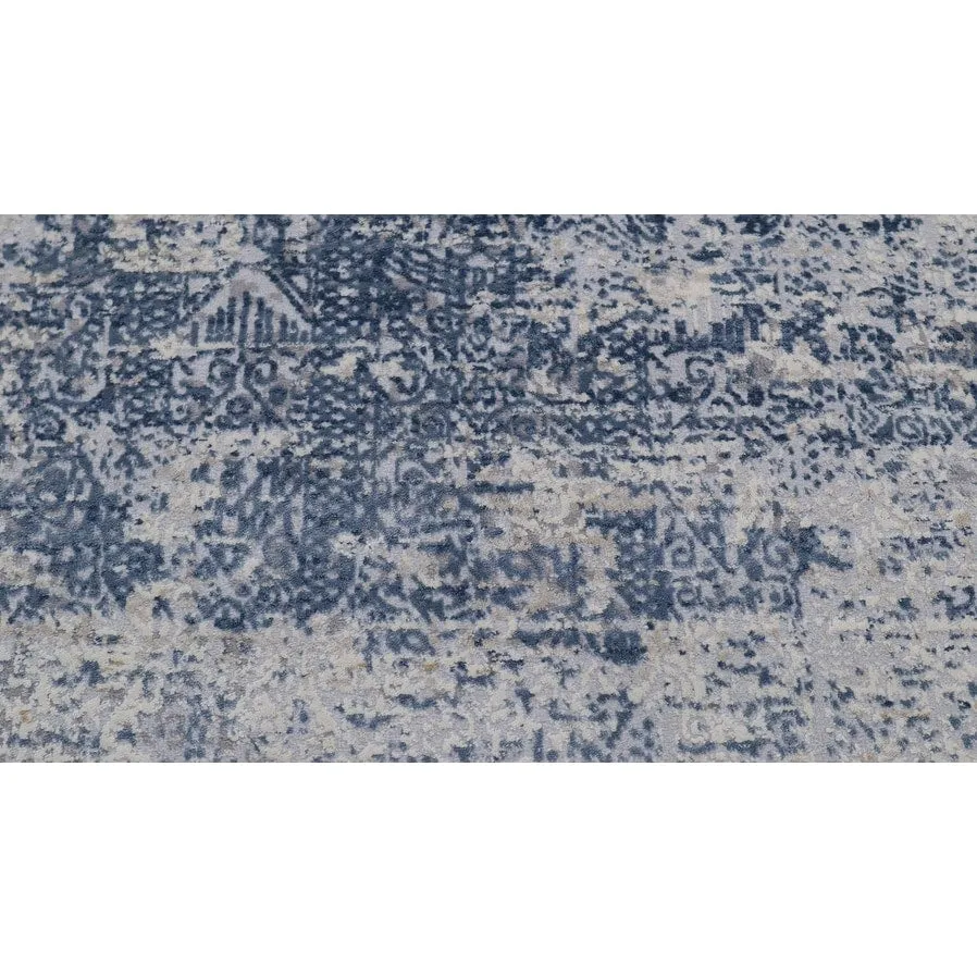 Vintage Evoke Blue Grey Distressed Rug