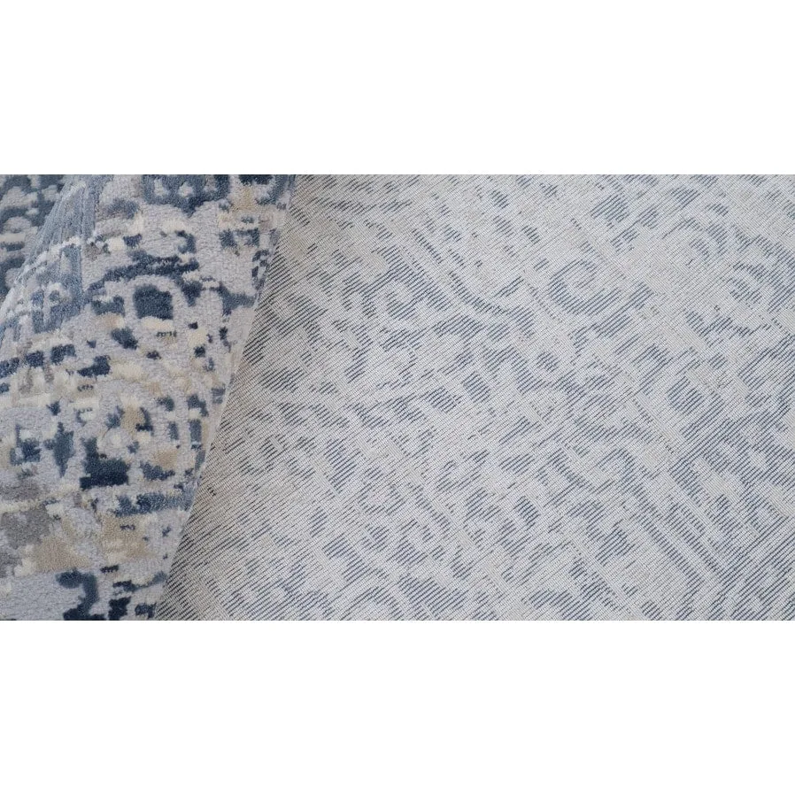 Vintage Evoke Blue Grey Distressed Rug