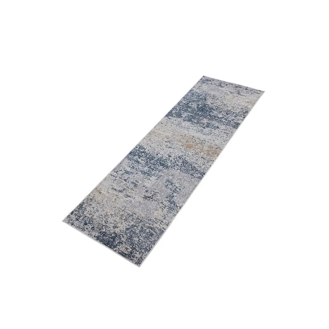 Vintage Evoke Blue Grey Distressed Rug