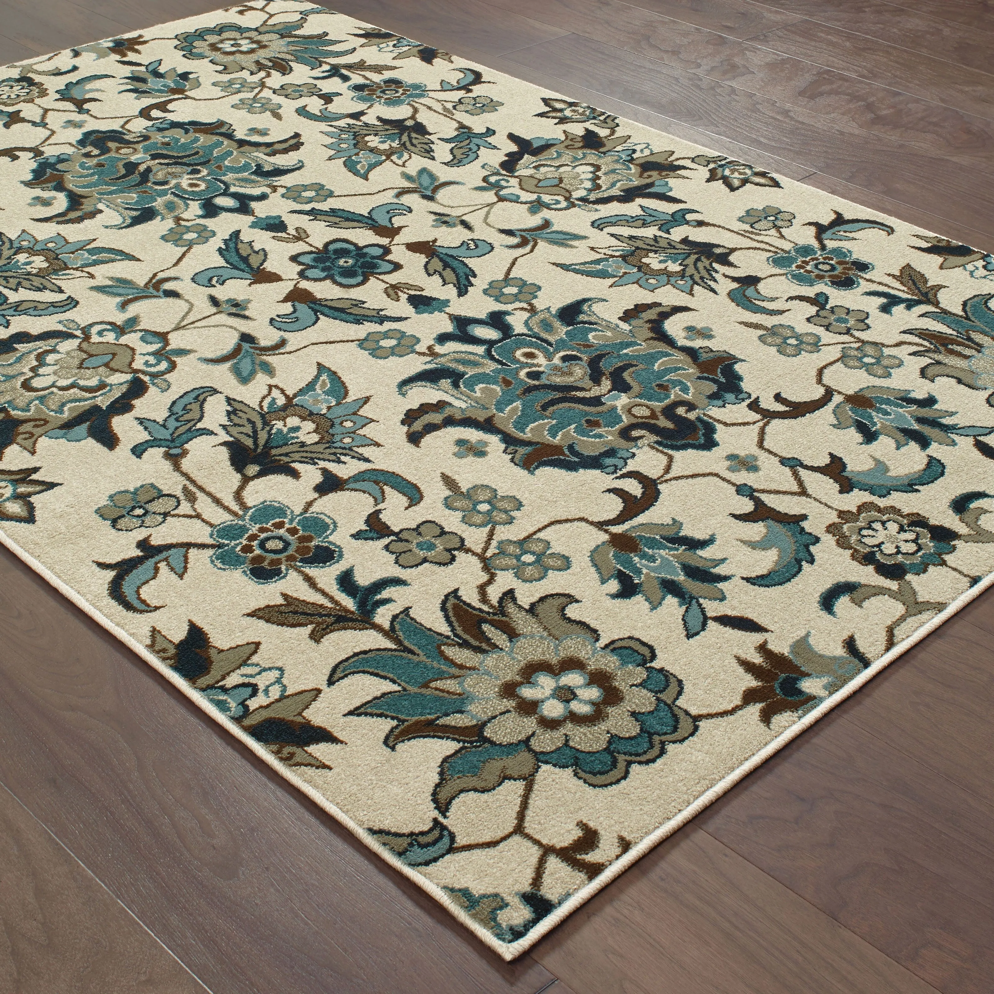 Vista Home Chives Flowers Area Rug