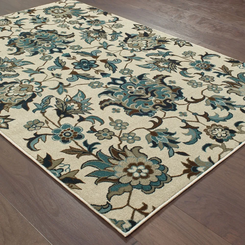 Vista Home Chives Flowers Area Rug