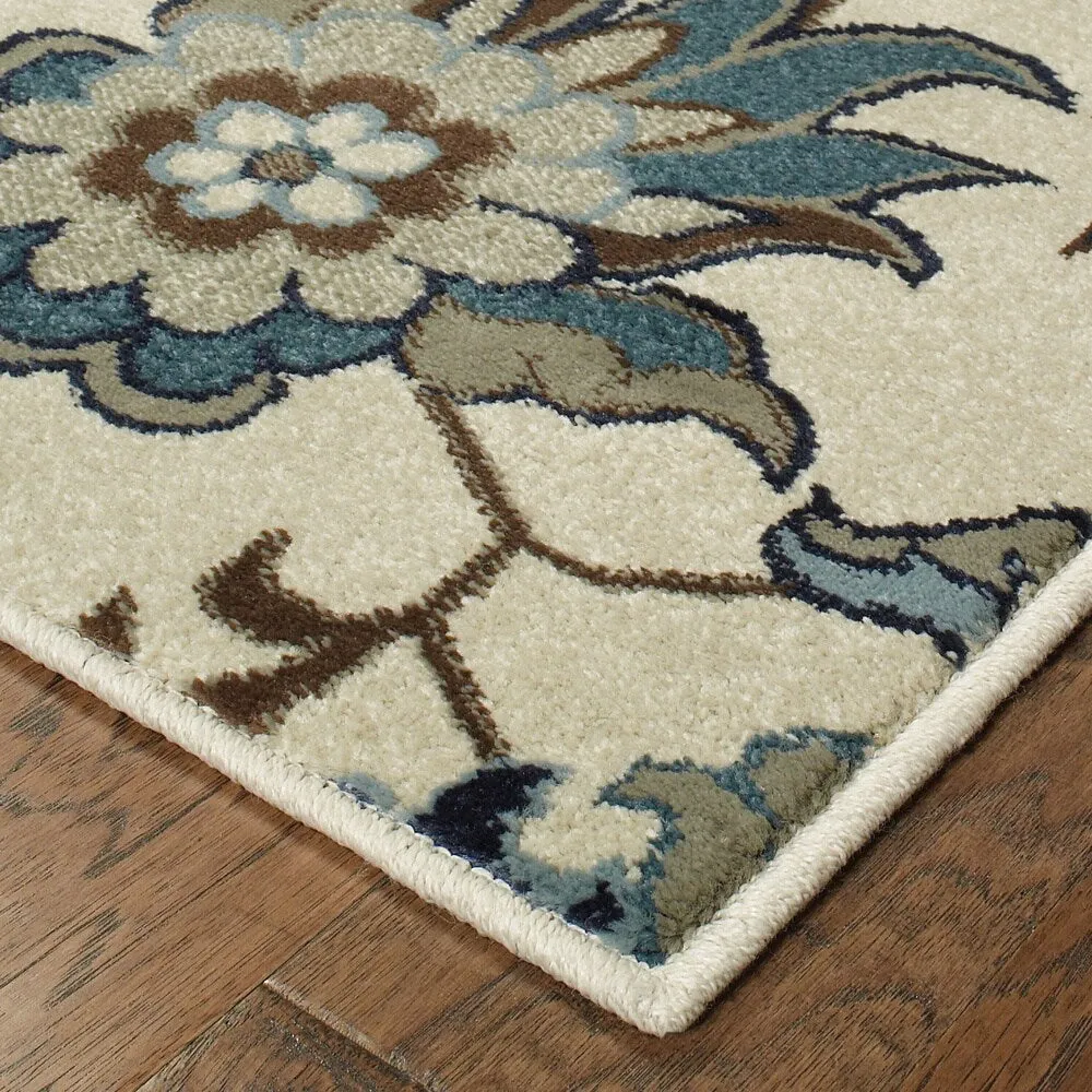 Vista Home Chives Flowers Area Rug