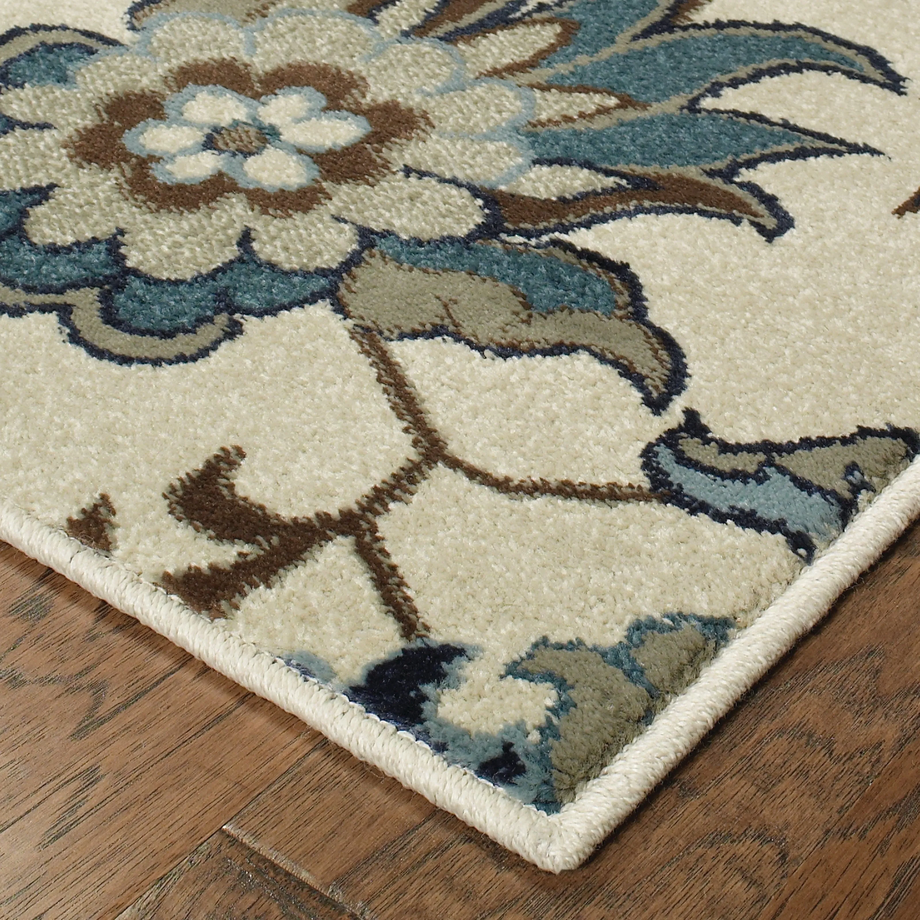 Vista Home Chives Flowers Area Rug