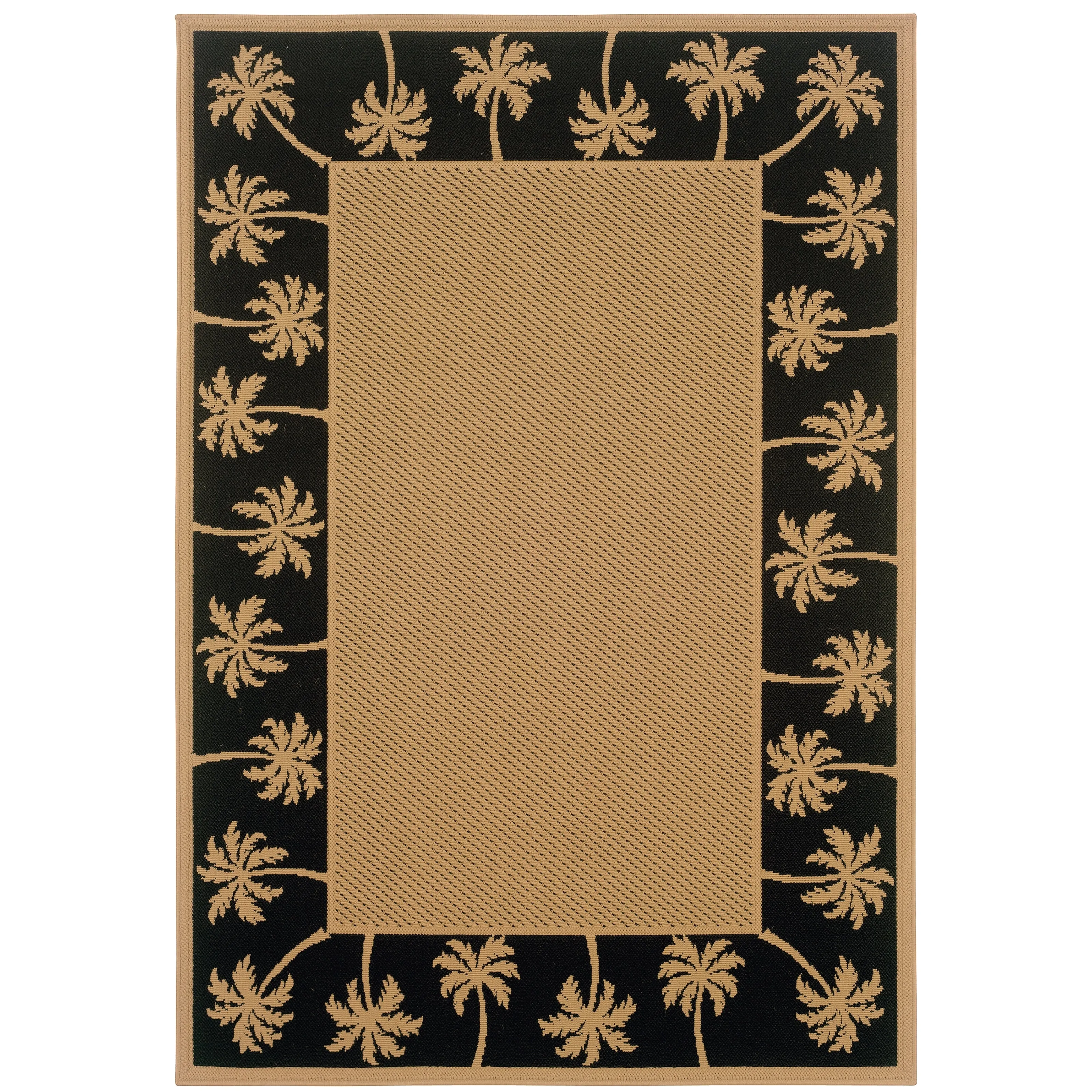 Vista Home Laguna Palm Borders Indoor/ Outdoor Area Rug