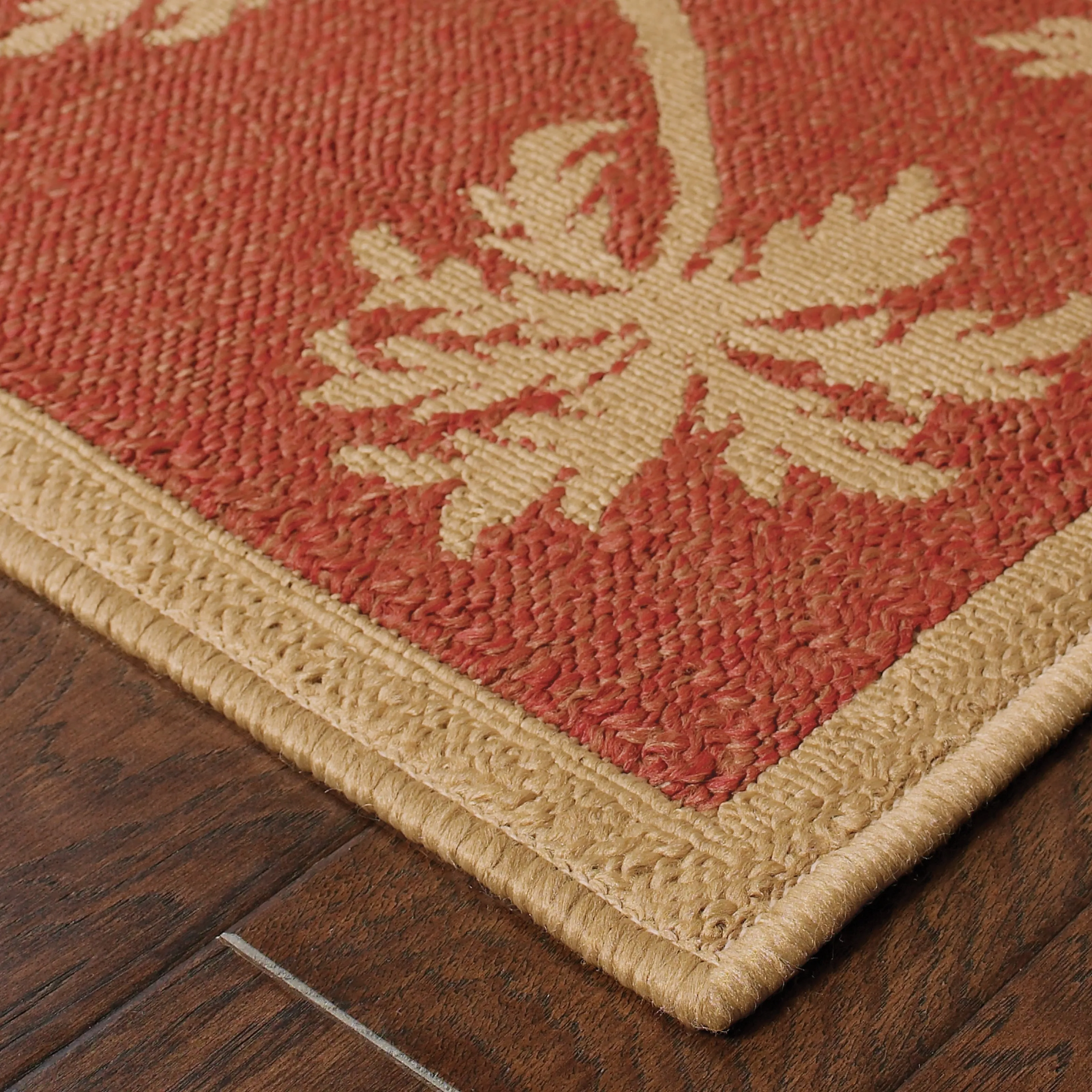 Vista Home Laguna Palm Borders Indoor/ Outdoor Area Rug