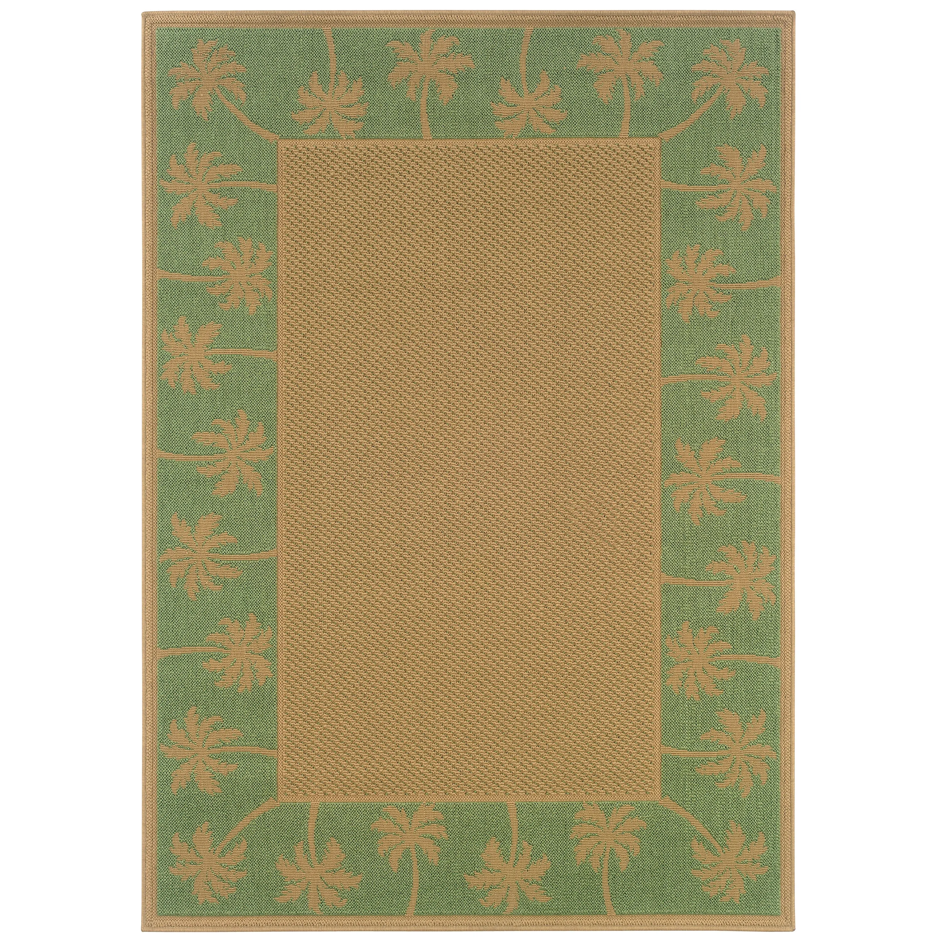 Vista Home Laguna Palm Borders Indoor/ Outdoor Area Rug