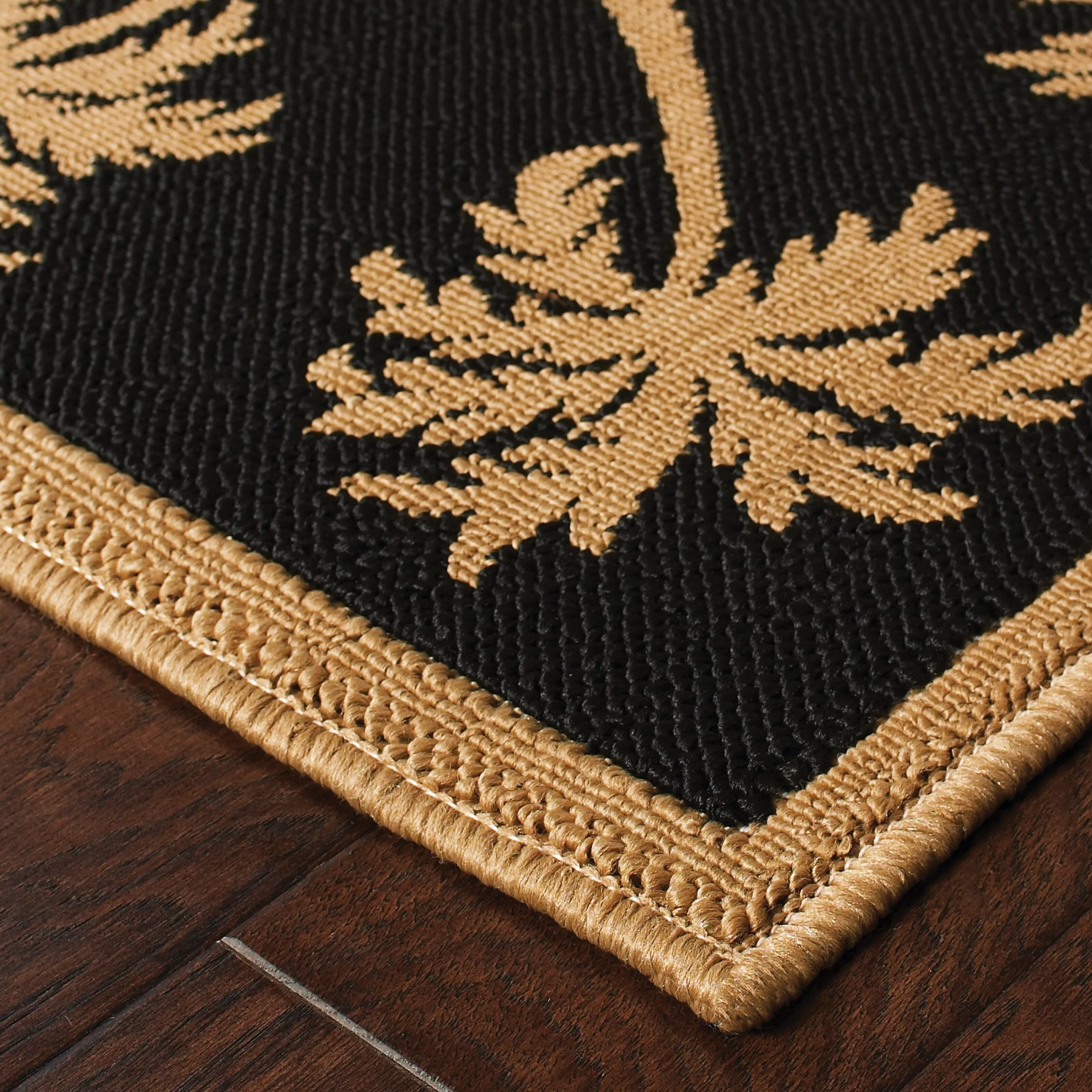 Vista Home Laguna Palm Borders Indoor/ Outdoor Area Rug