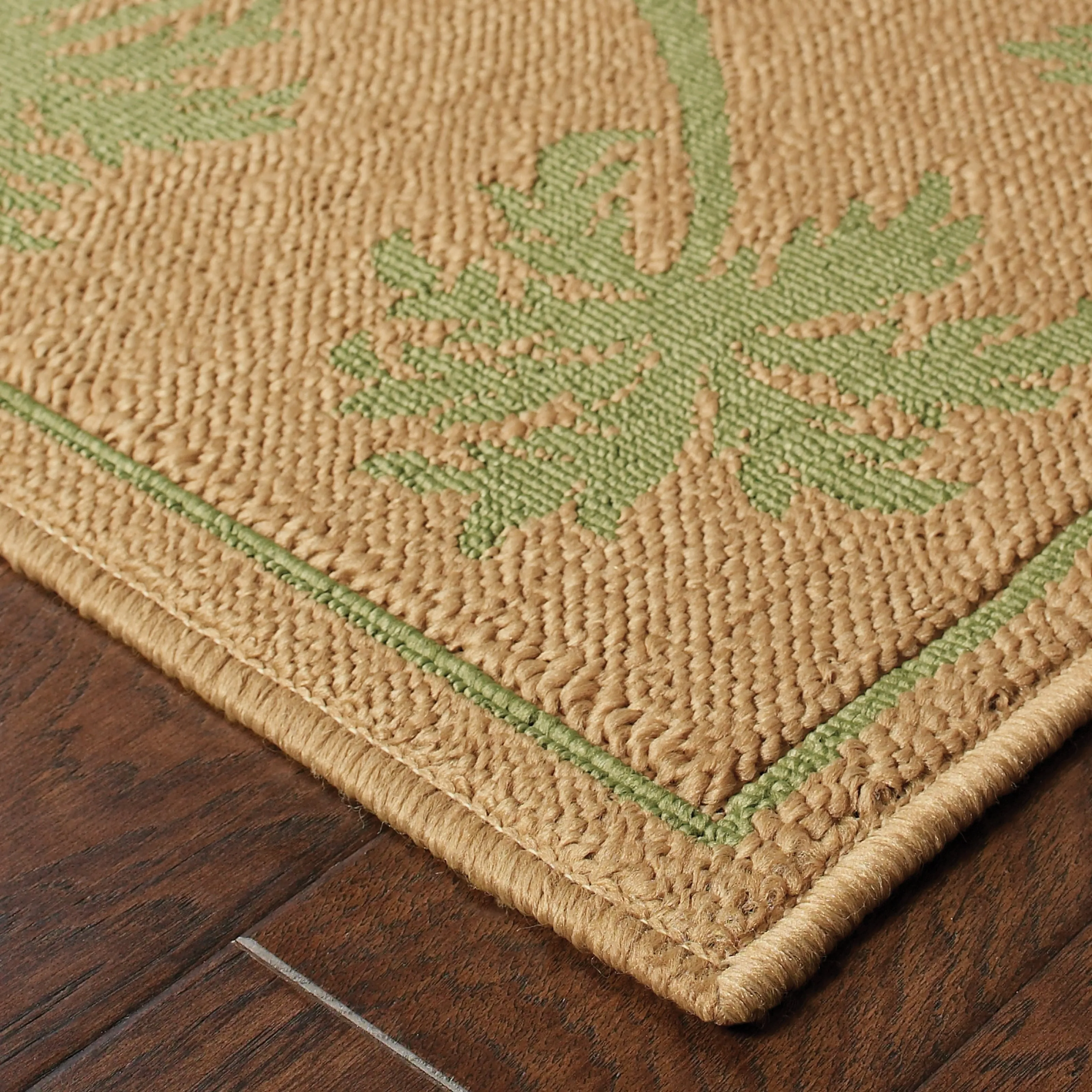 Vista Home Laguna Palm Borders Indoor/ Outdoor Area Rug