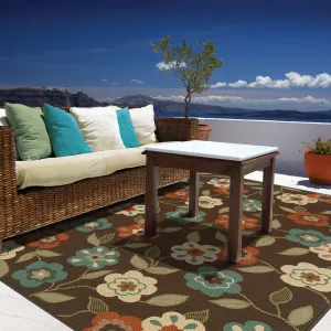 Vista Home Malta Floral Garden Indoor-Outdoor Area Rug