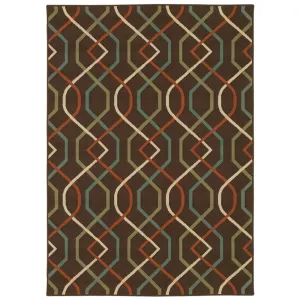 Vista Home Malta Lattice Helix Indoor-Outdoor Loop Pile Area Rug