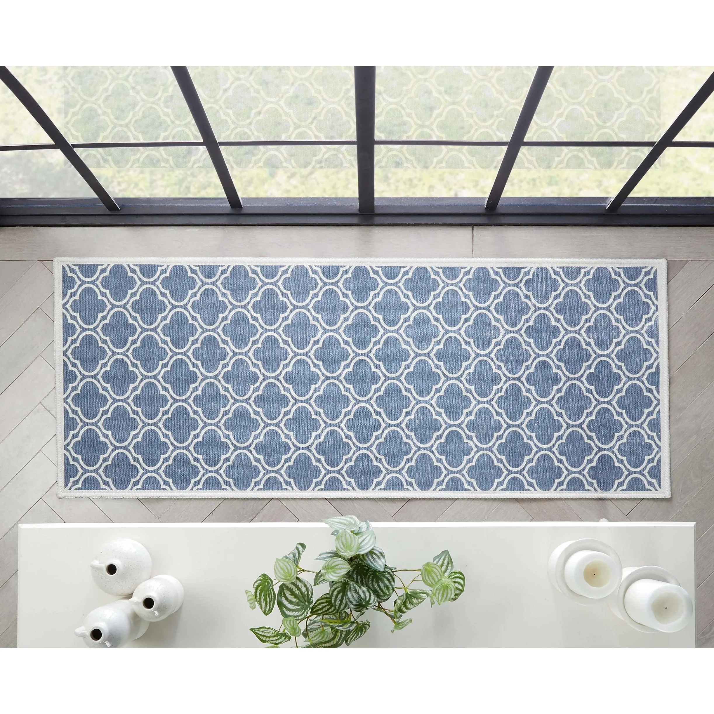 Well Woven Apollo Lattice Moroccan Machine Washable Area Rug
