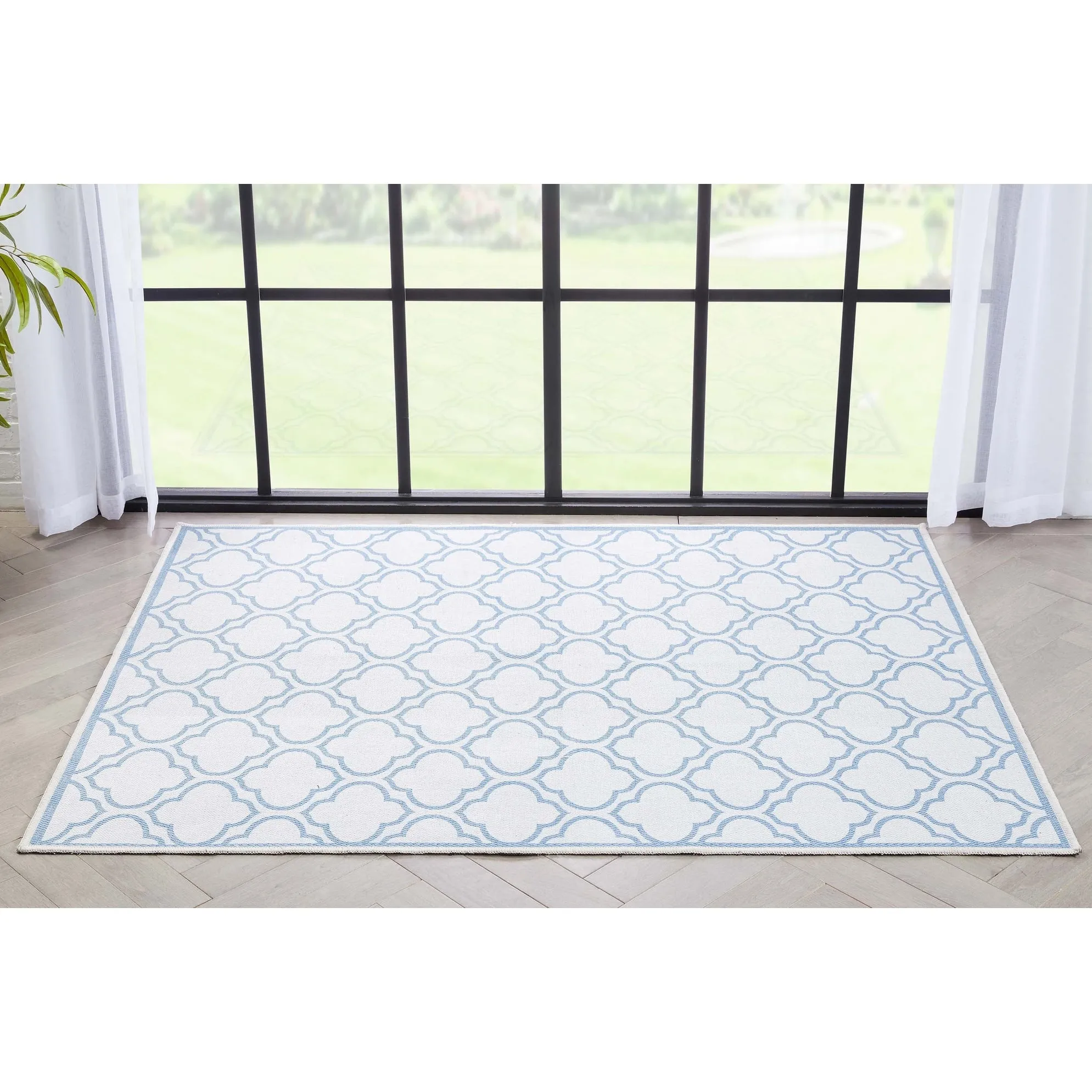 Well Woven Apollo Lattice Moroccan Machine Washable Area Rug