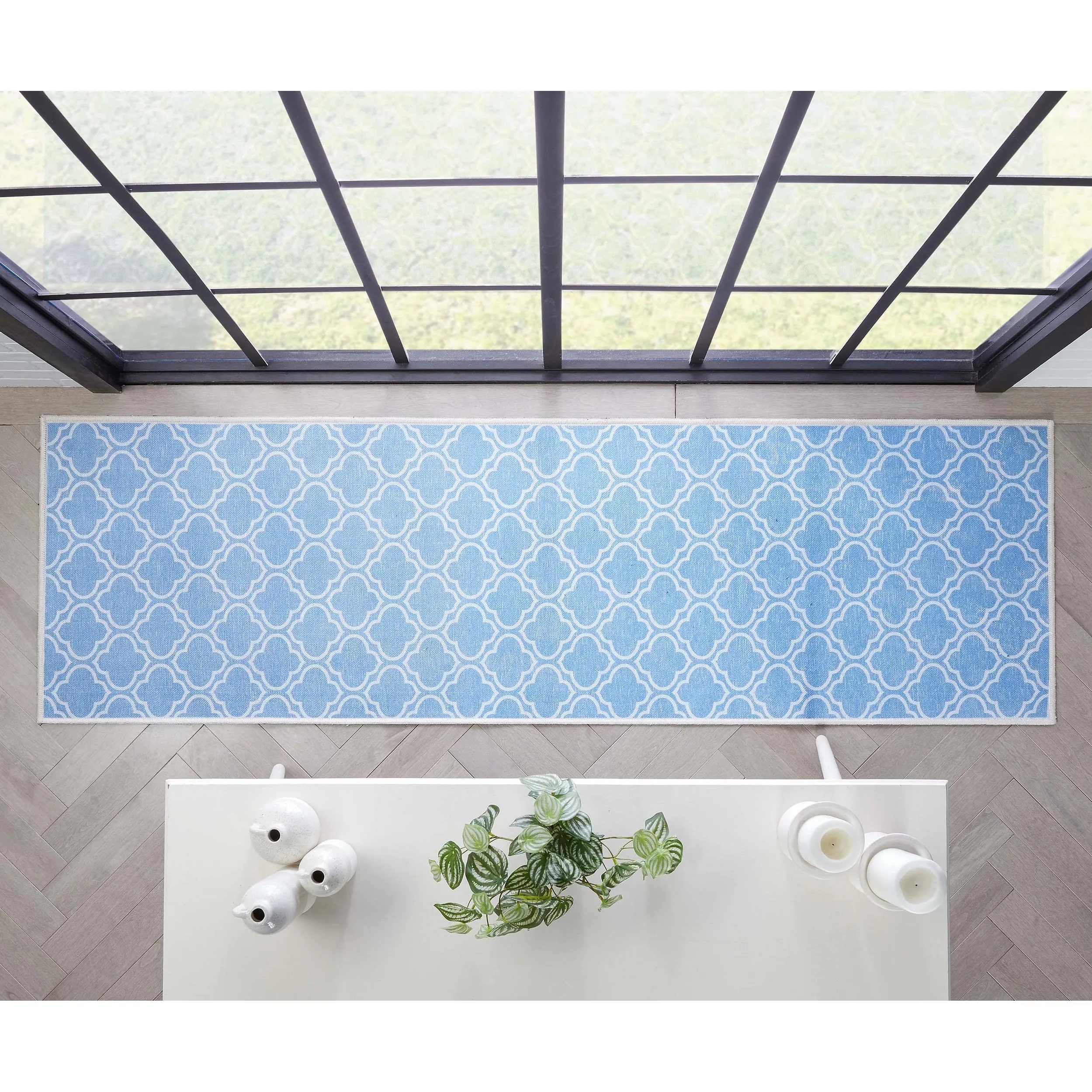 Well Woven Apollo Lattice Moroccan Machine Washable Area Rug