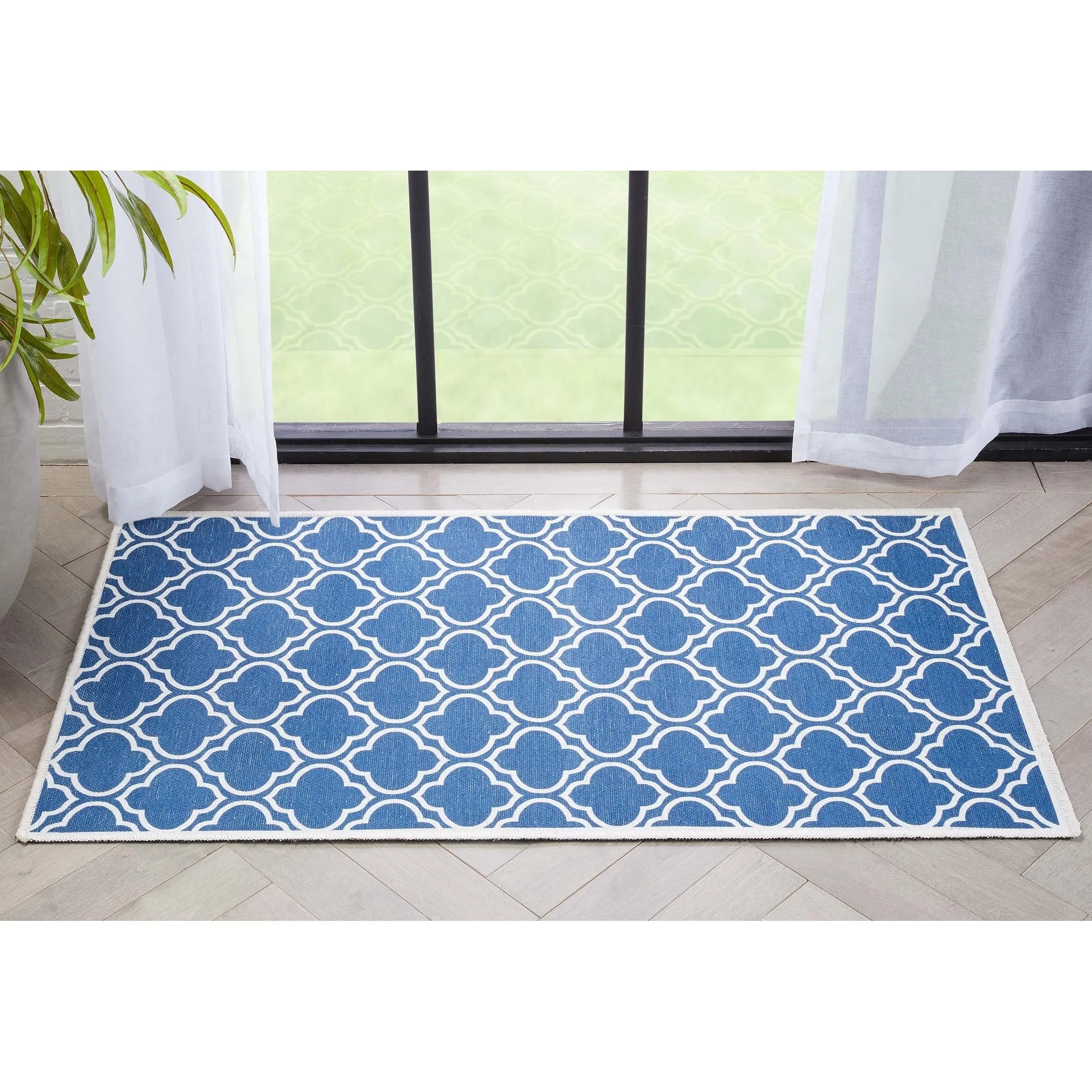 Well Woven Apollo Lattice Moroccan Machine Washable Area Rug