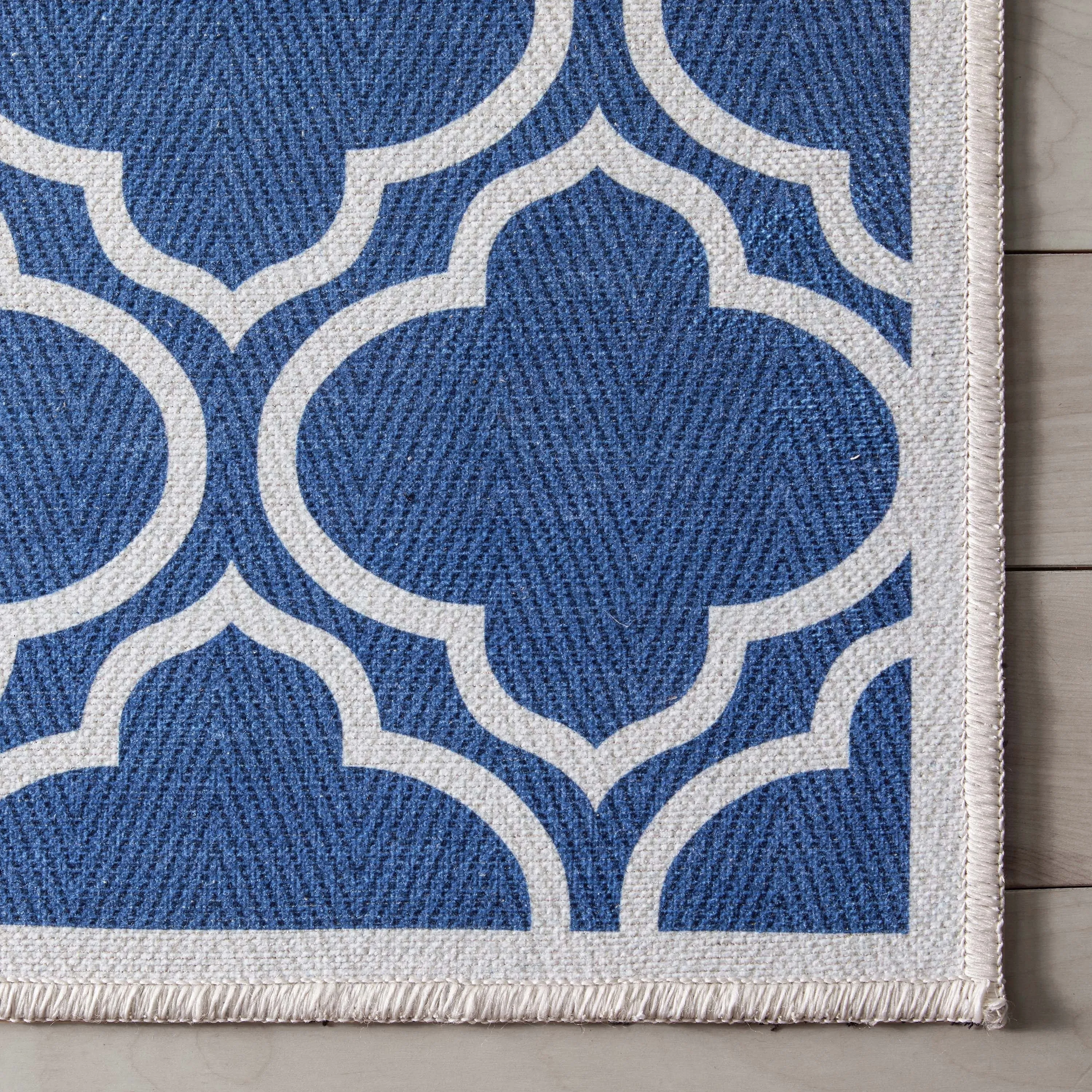 Well Woven Apollo Lattice Moroccan Machine Washable Area Rug
