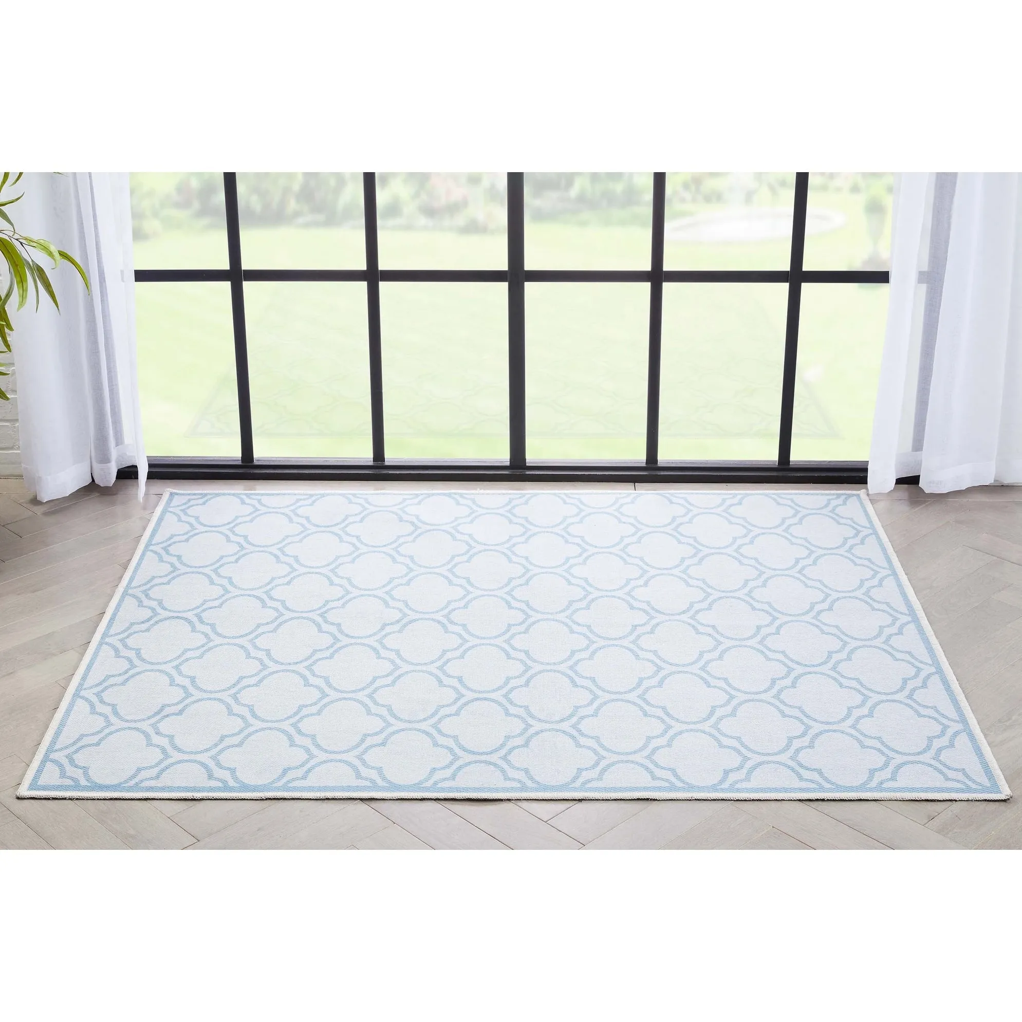 Well Woven Apollo Lattice Moroccan Machine Washable Area Rug