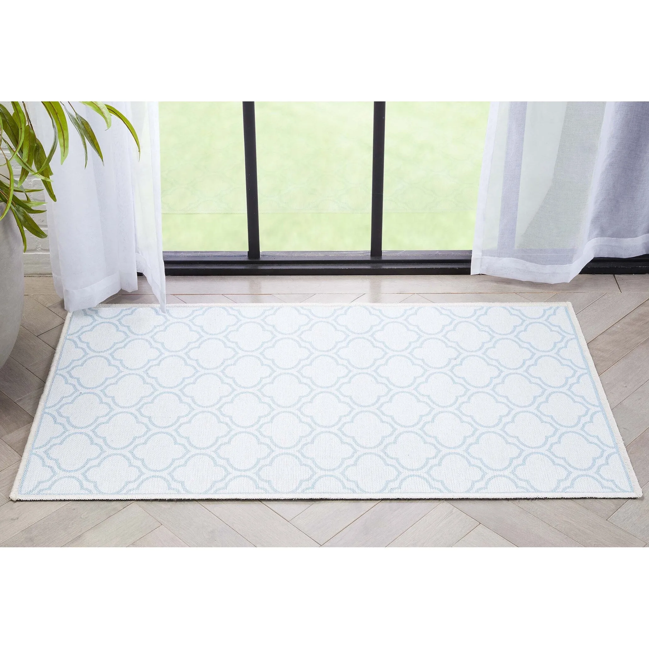 Well Woven Apollo Lattice Moroccan Machine Washable Area Rug