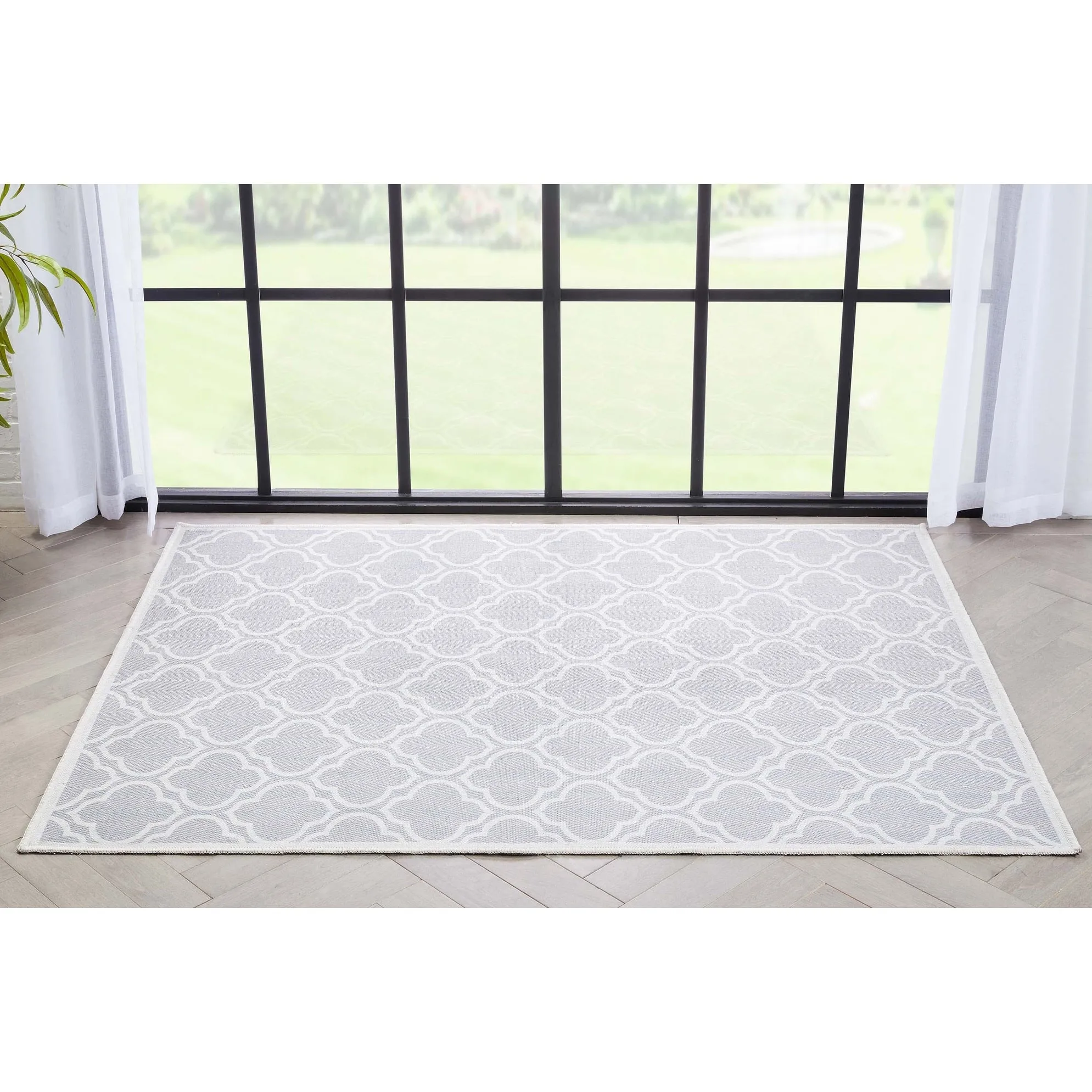 Well Woven Apollo Lattice Moroccan Machine Washable Area Rug