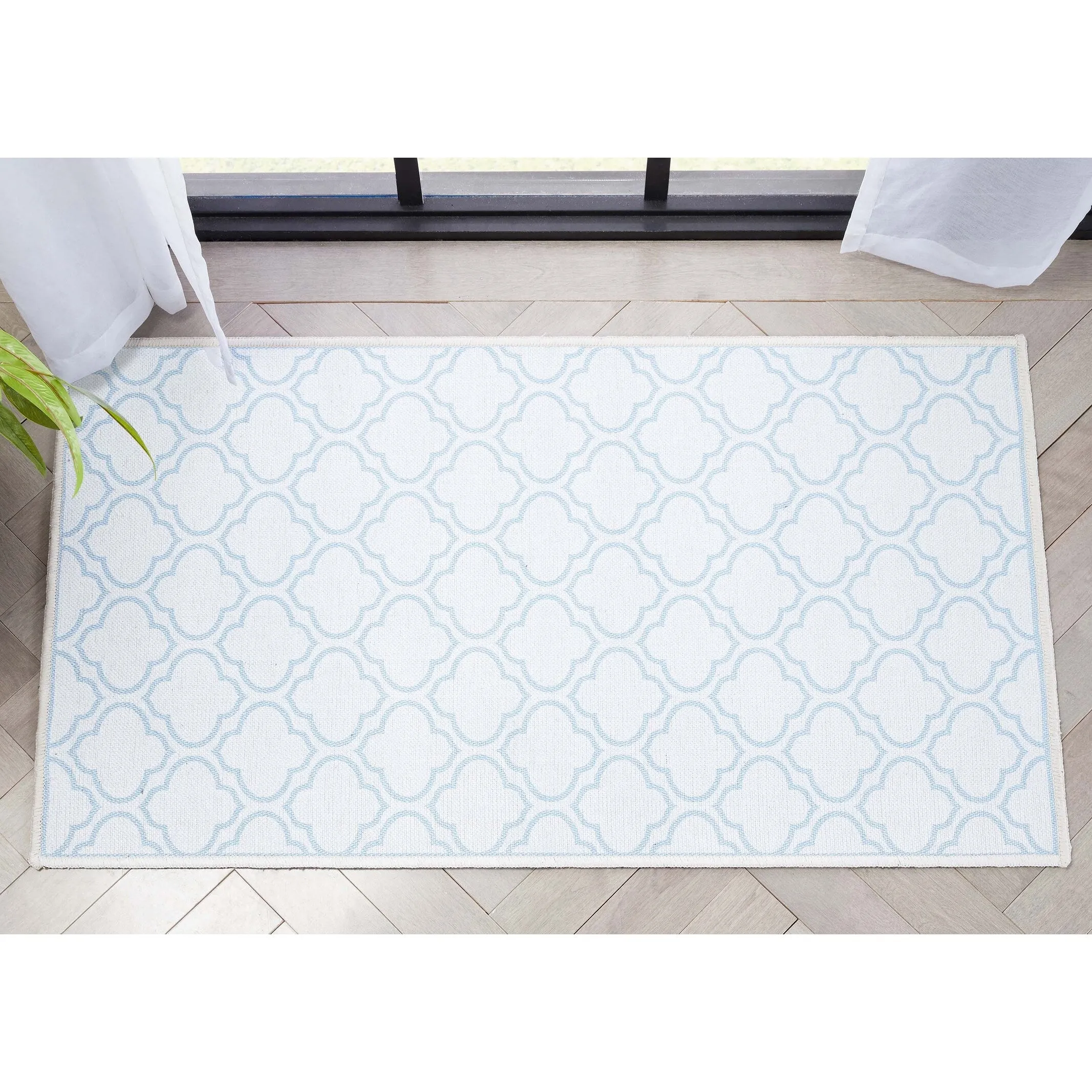 Well Woven Apollo Lattice Moroccan Machine Washable Area Rug