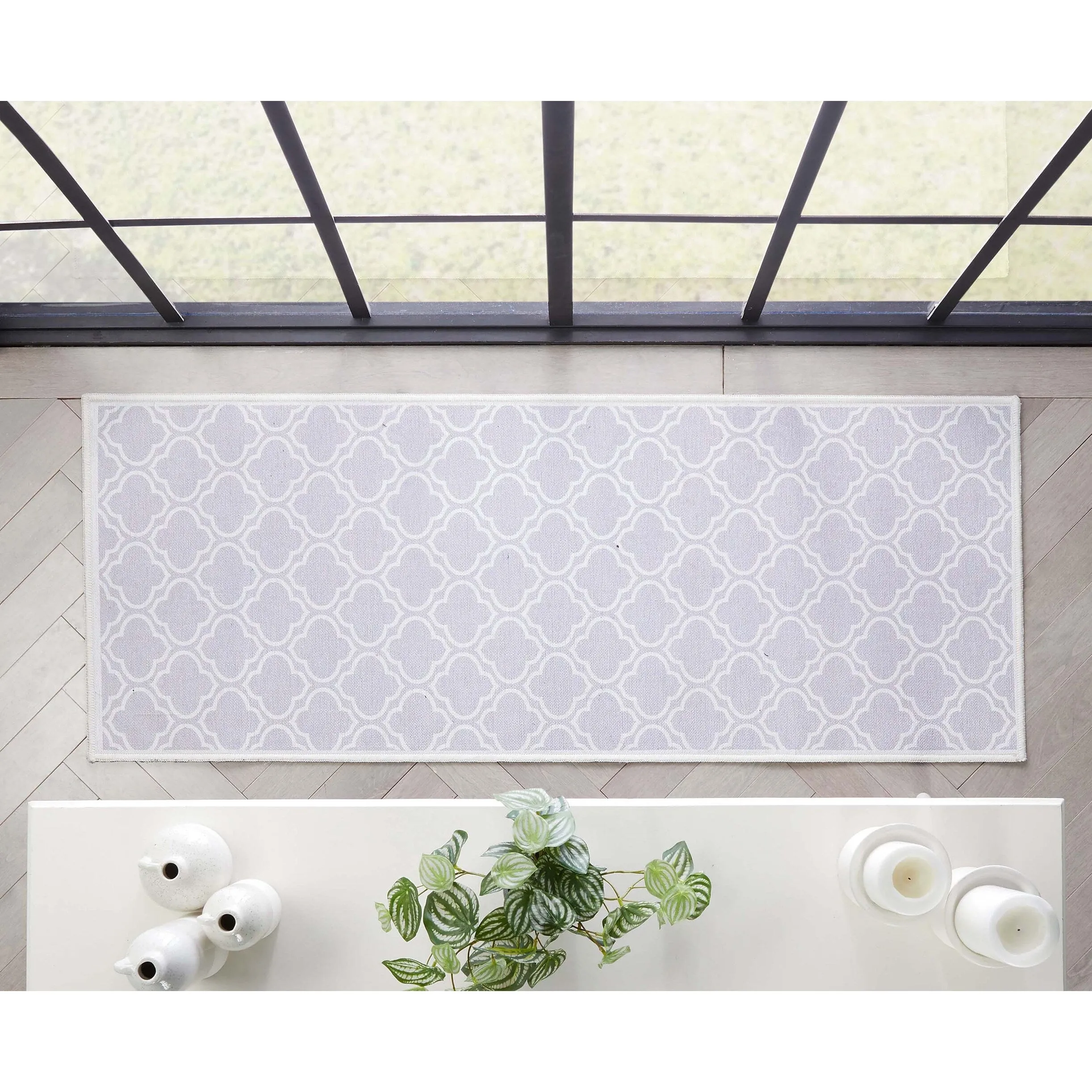 Well Woven Apollo Lattice Moroccan Machine Washable Area Rug