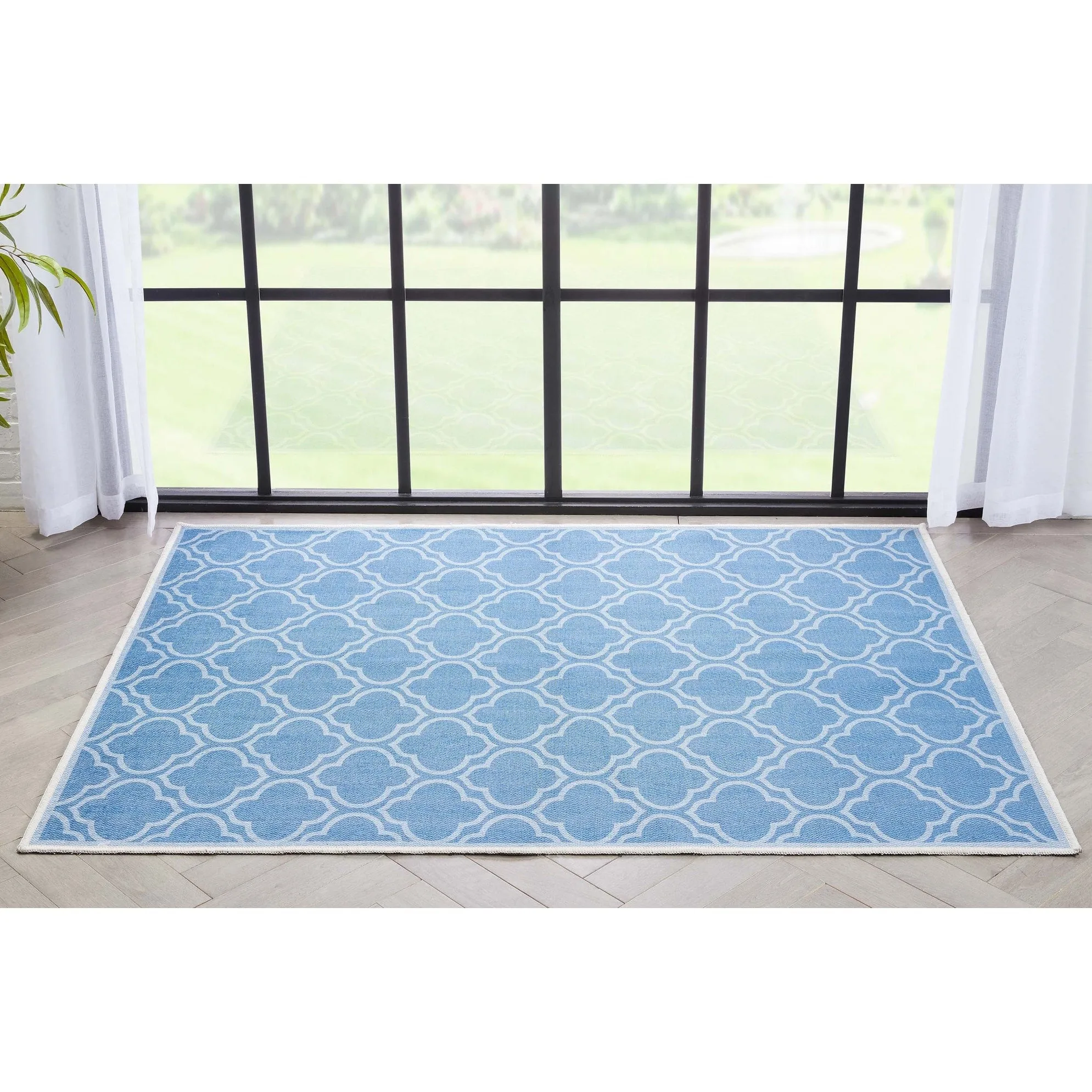 Well Woven Apollo Lattice Moroccan Machine Washable Area Rug