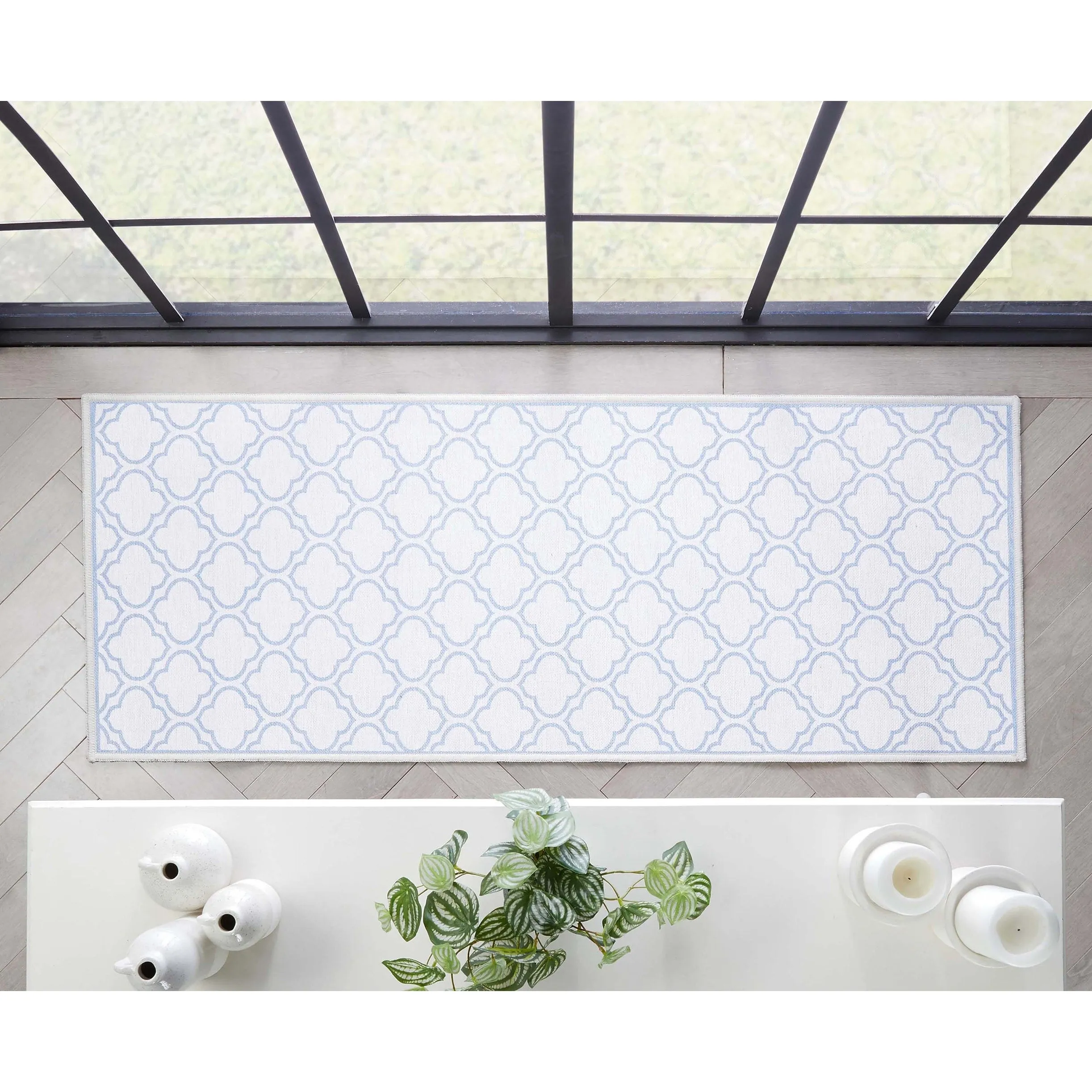 Well Woven Apollo Lattice Moroccan Machine Washable Area Rug