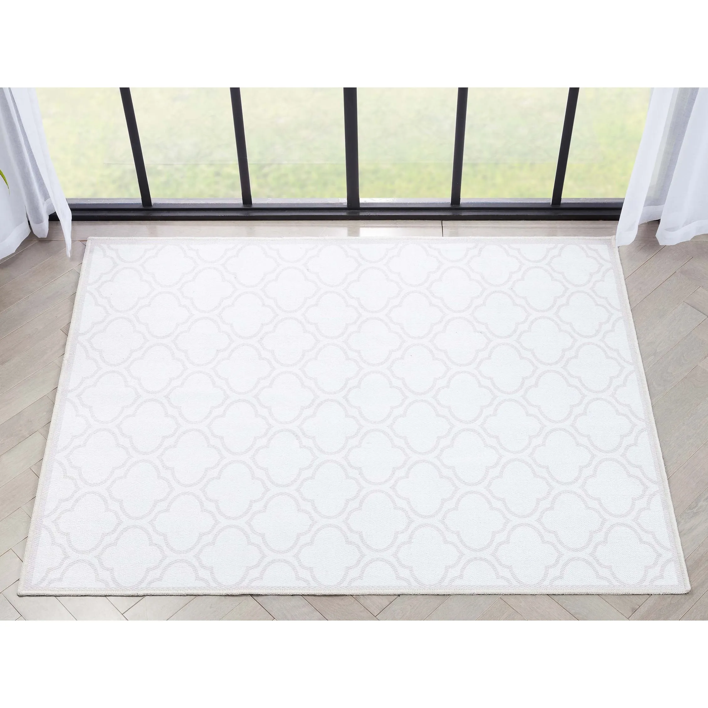 Well Woven Apollo Lattice Moroccan Machine Washable Area Rug