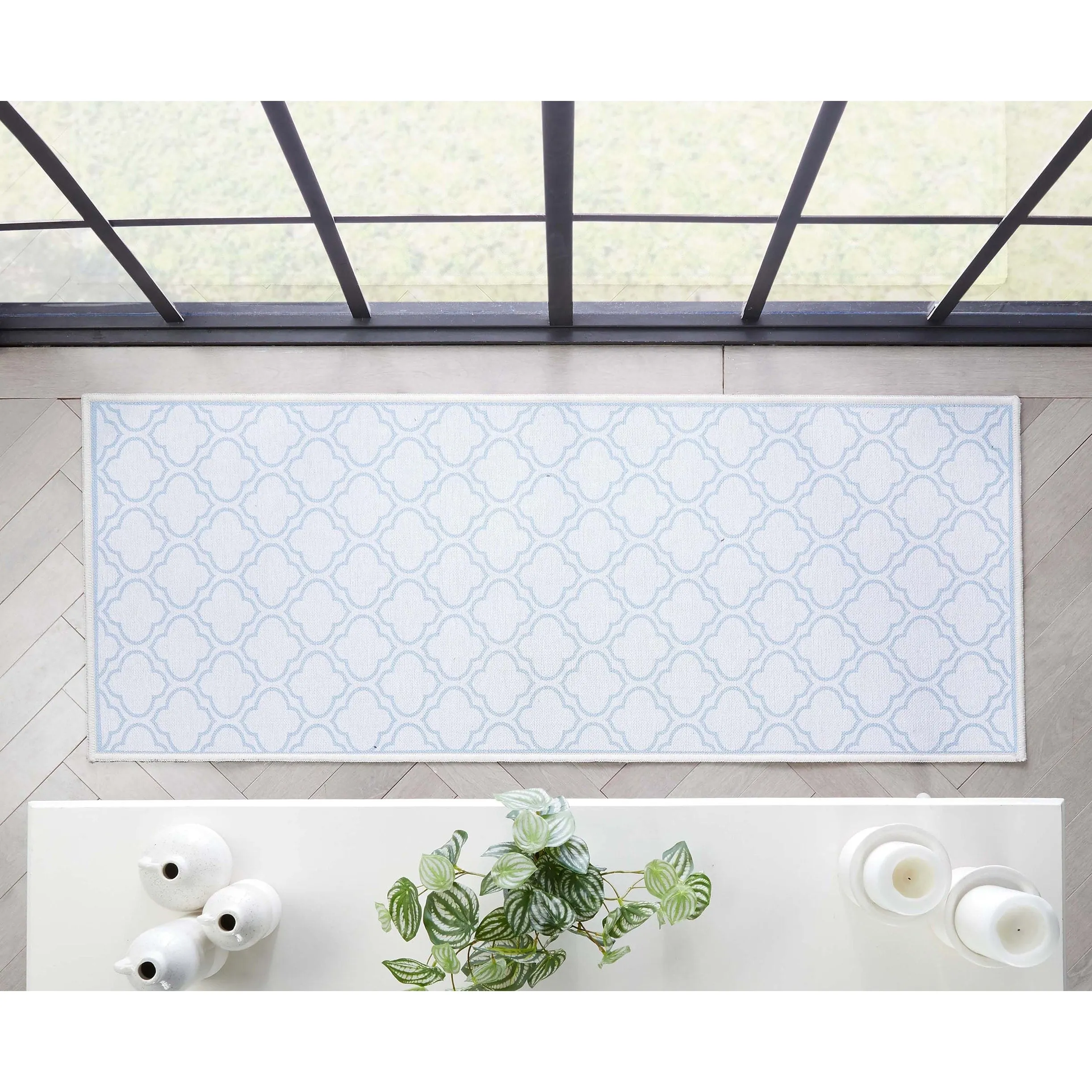 Well Woven Apollo Lattice Moroccan Machine Washable Area Rug