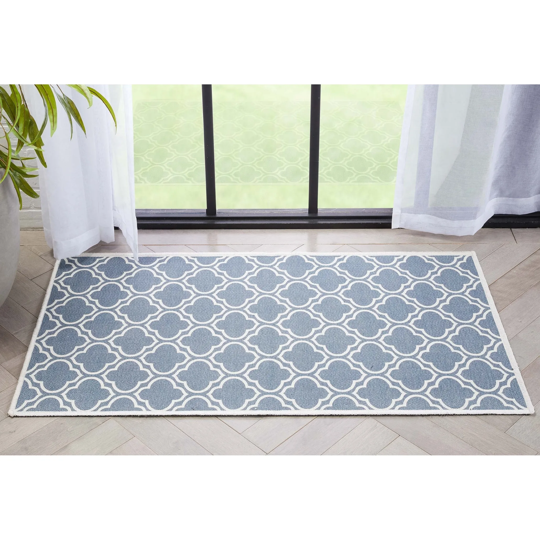Well Woven Apollo Lattice Moroccan Machine Washable Area Rug