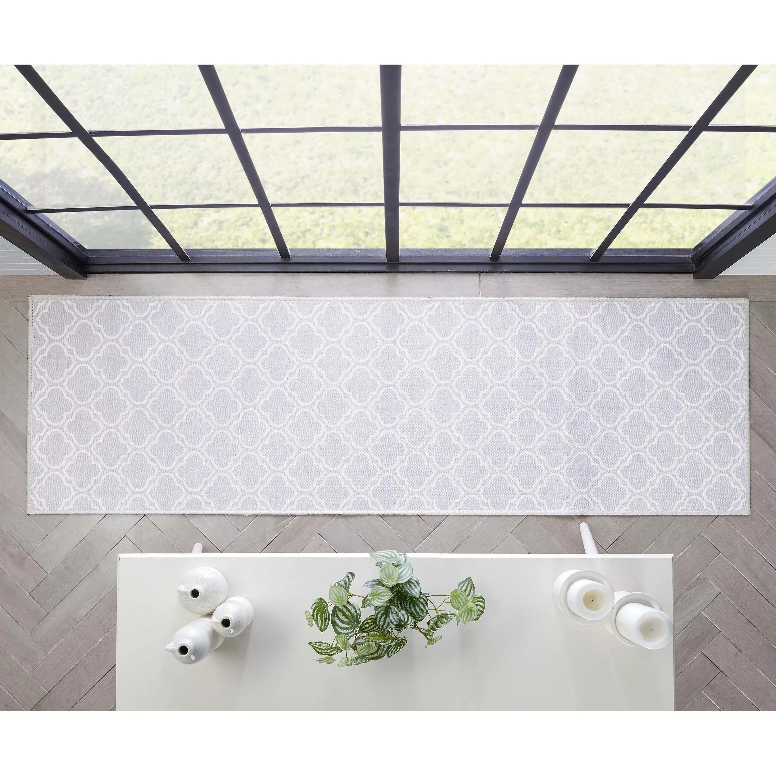 Well Woven Apollo Lattice Moroccan Machine Washable Area Rug