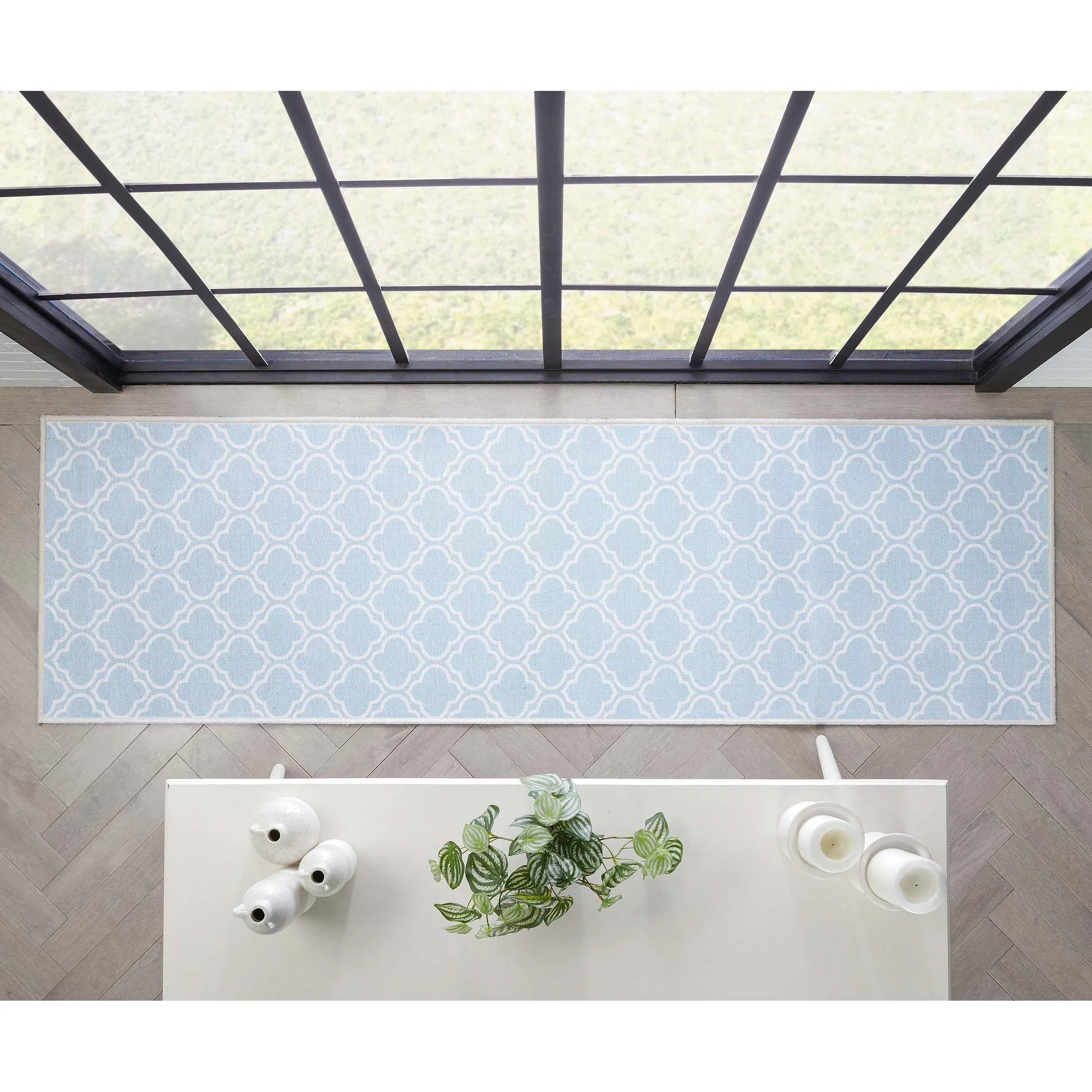 Well Woven Apollo Lattice Moroccan Machine Washable Area Rug