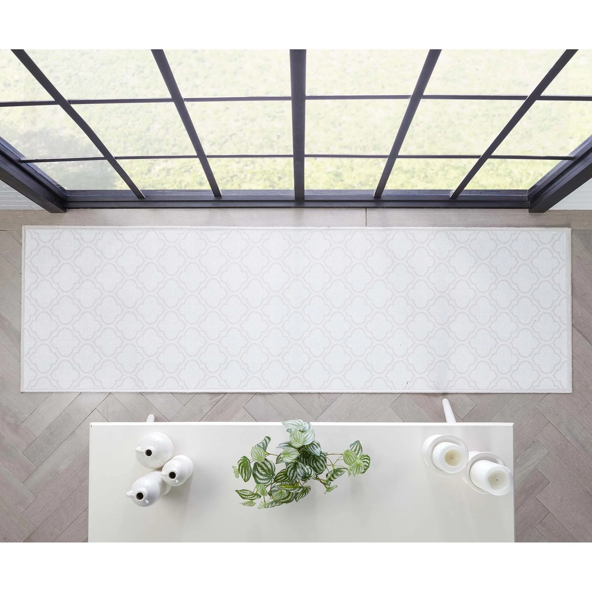 Well Woven Apollo Lattice Moroccan Machine Washable Area Rug