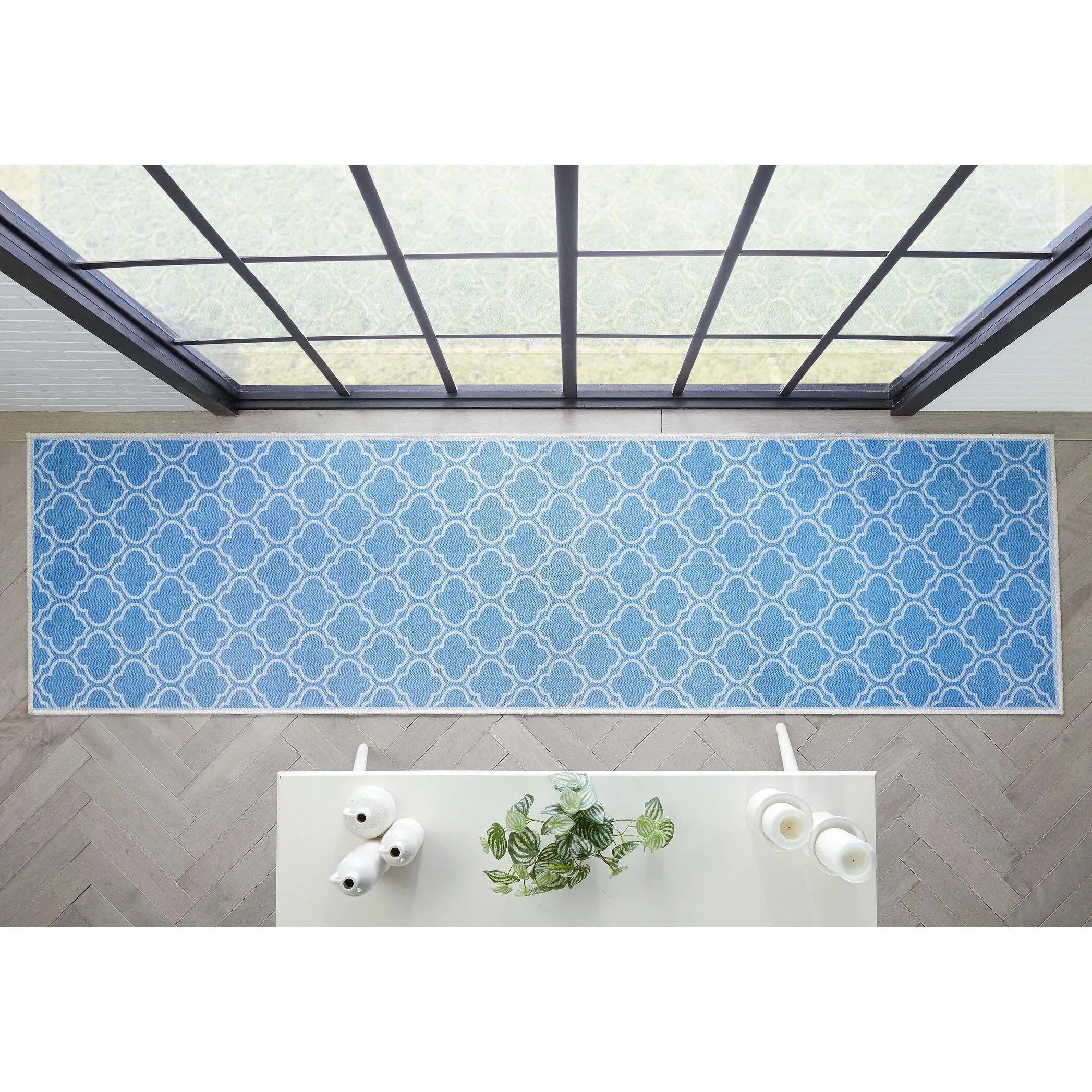 Well Woven Apollo Lattice Moroccan Machine Washable Area Rug