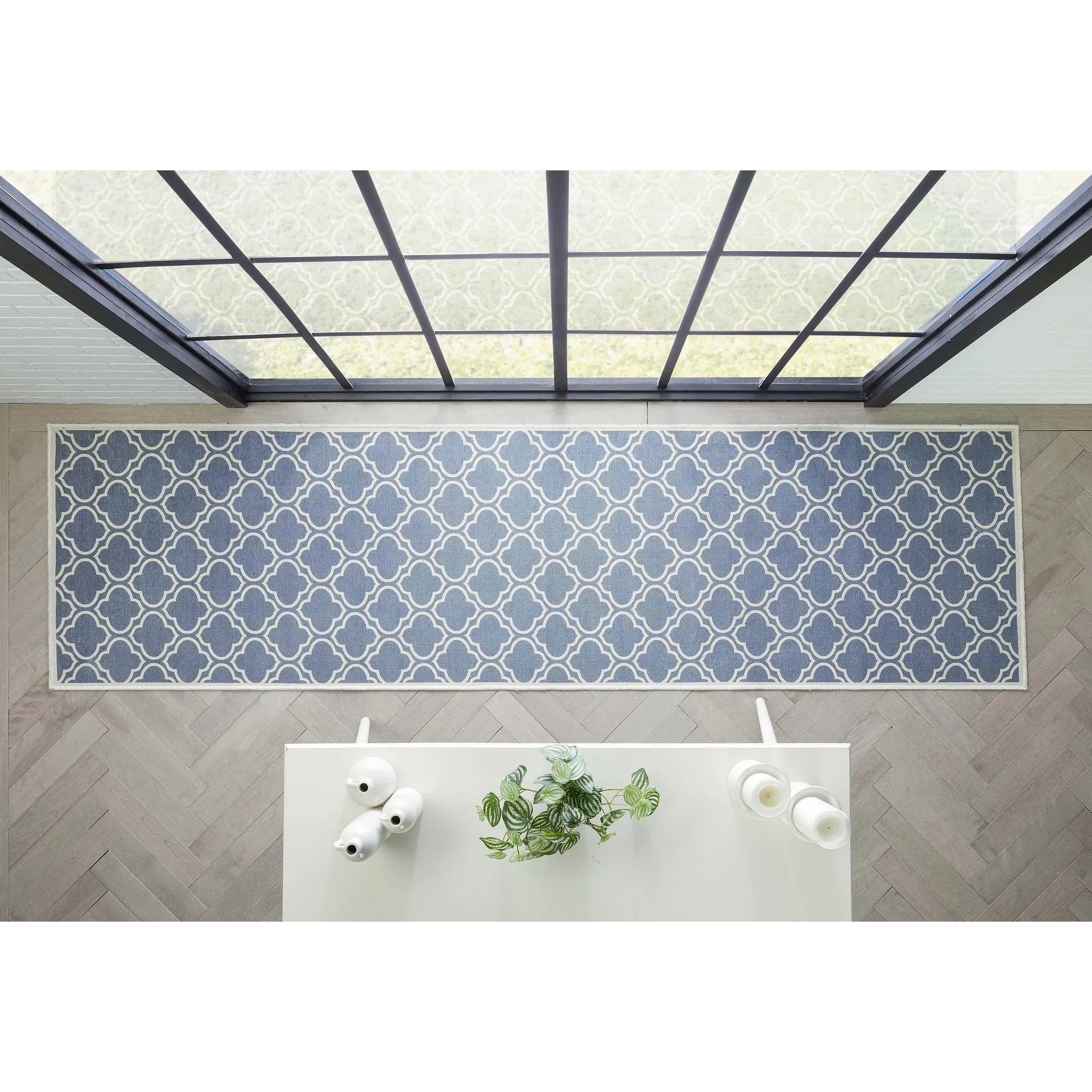 Well Woven Apollo Lattice Moroccan Machine Washable Area Rug