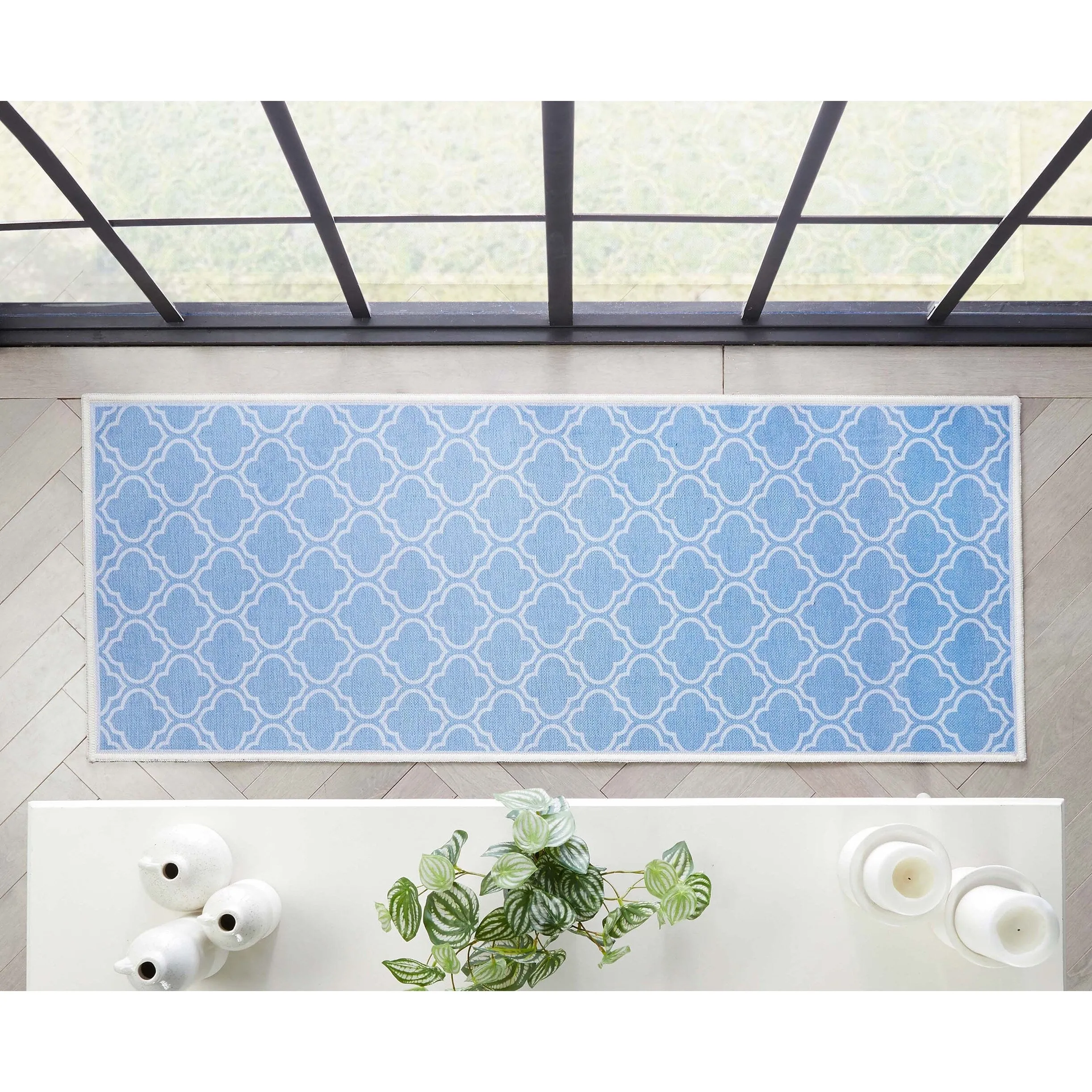 Well Woven Apollo Lattice Moroccan Machine Washable Area Rug