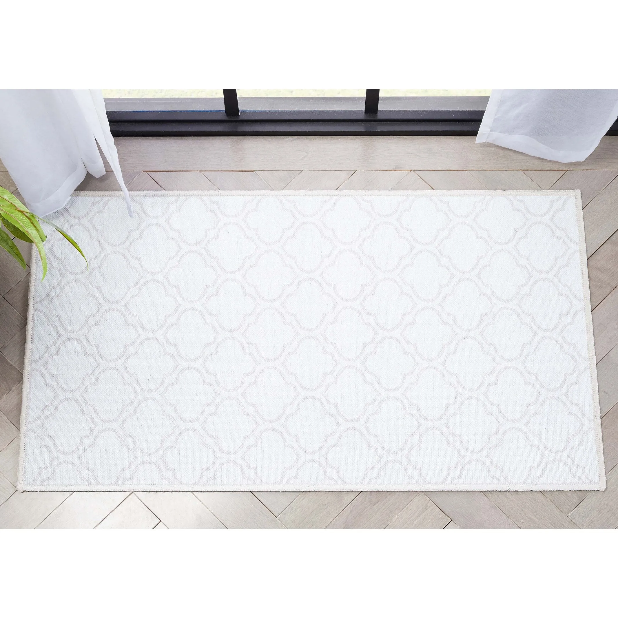 Well Woven Apollo Lattice Moroccan Machine Washable Area Rug