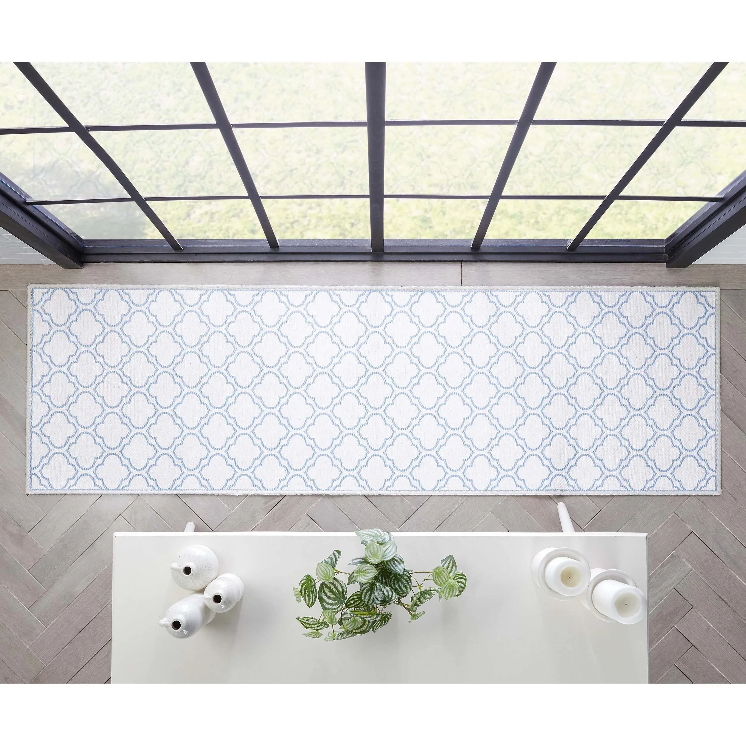 Well Woven Apollo Lattice Moroccan Machine Washable Area Rug