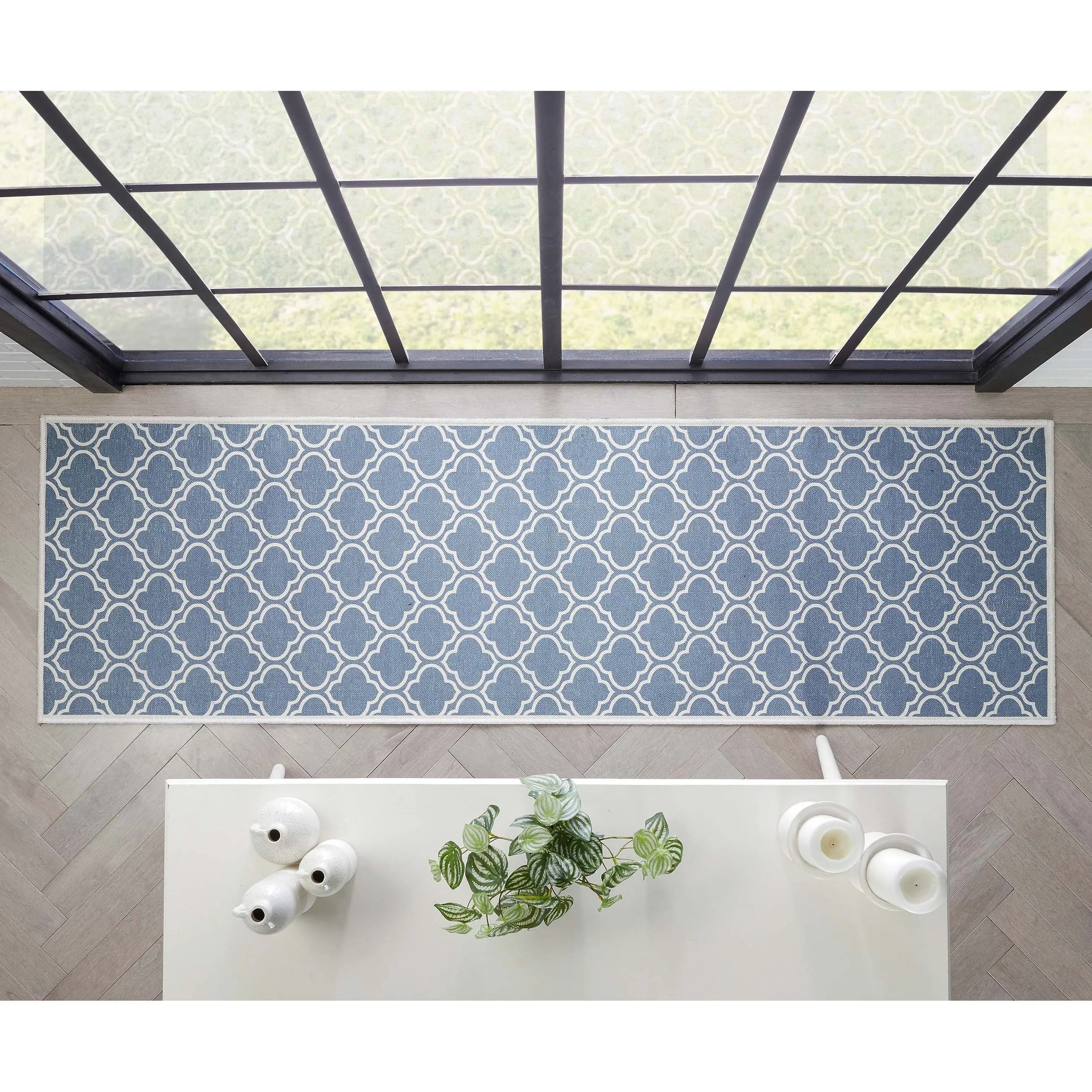 Well Woven Apollo Lattice Moroccan Machine Washable Area Rug