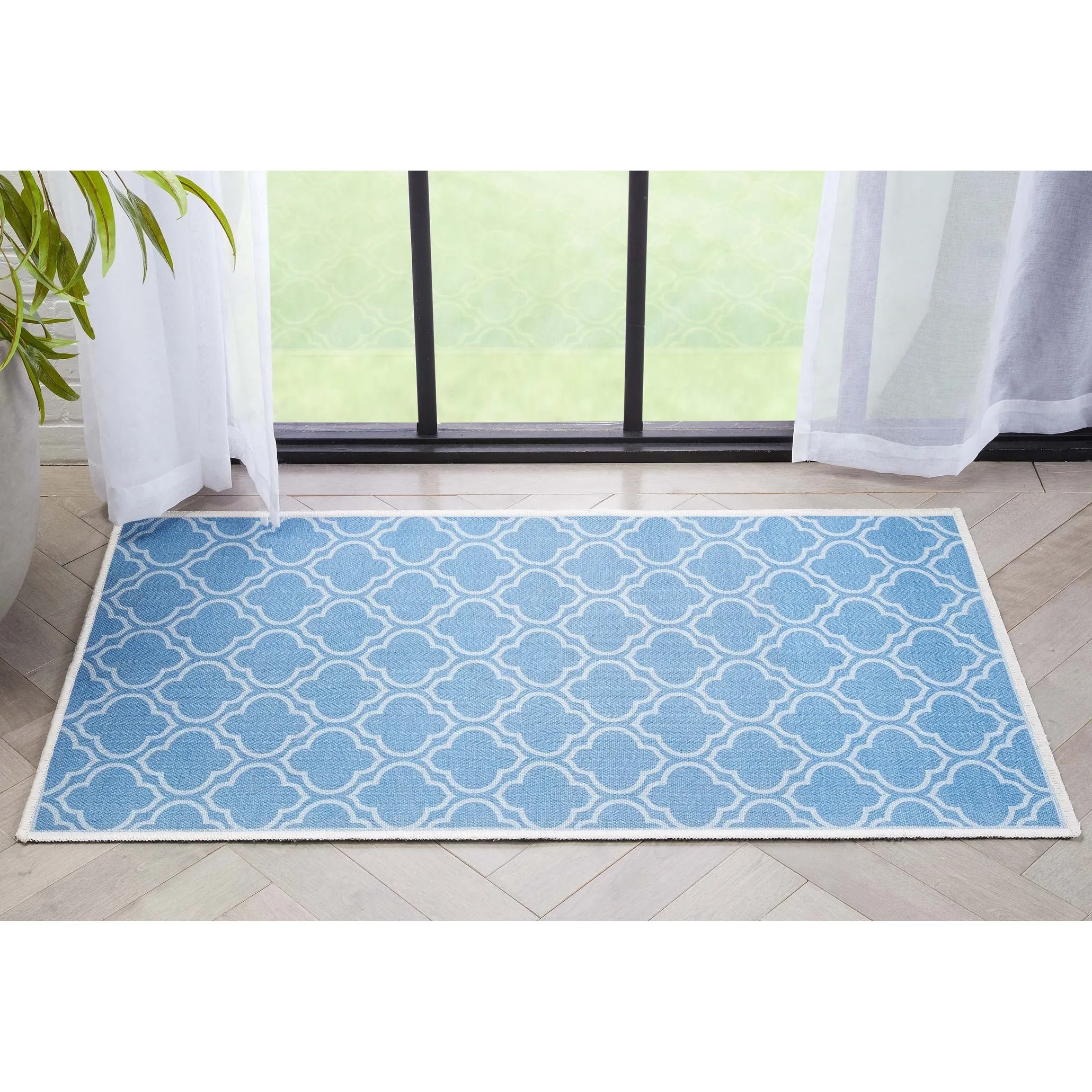 Well Woven Apollo Lattice Moroccan Machine Washable Area Rug