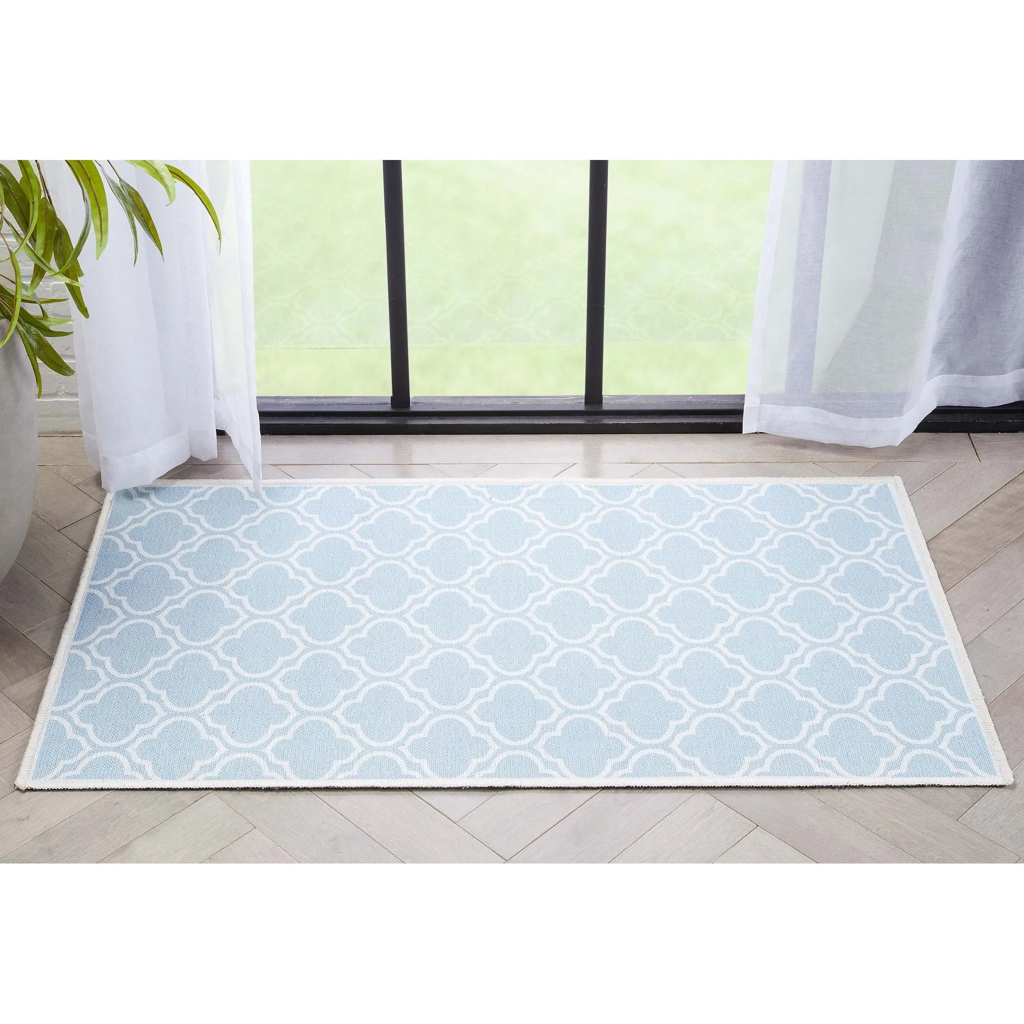 Well Woven Apollo Lattice Moroccan Machine Washable Area Rug