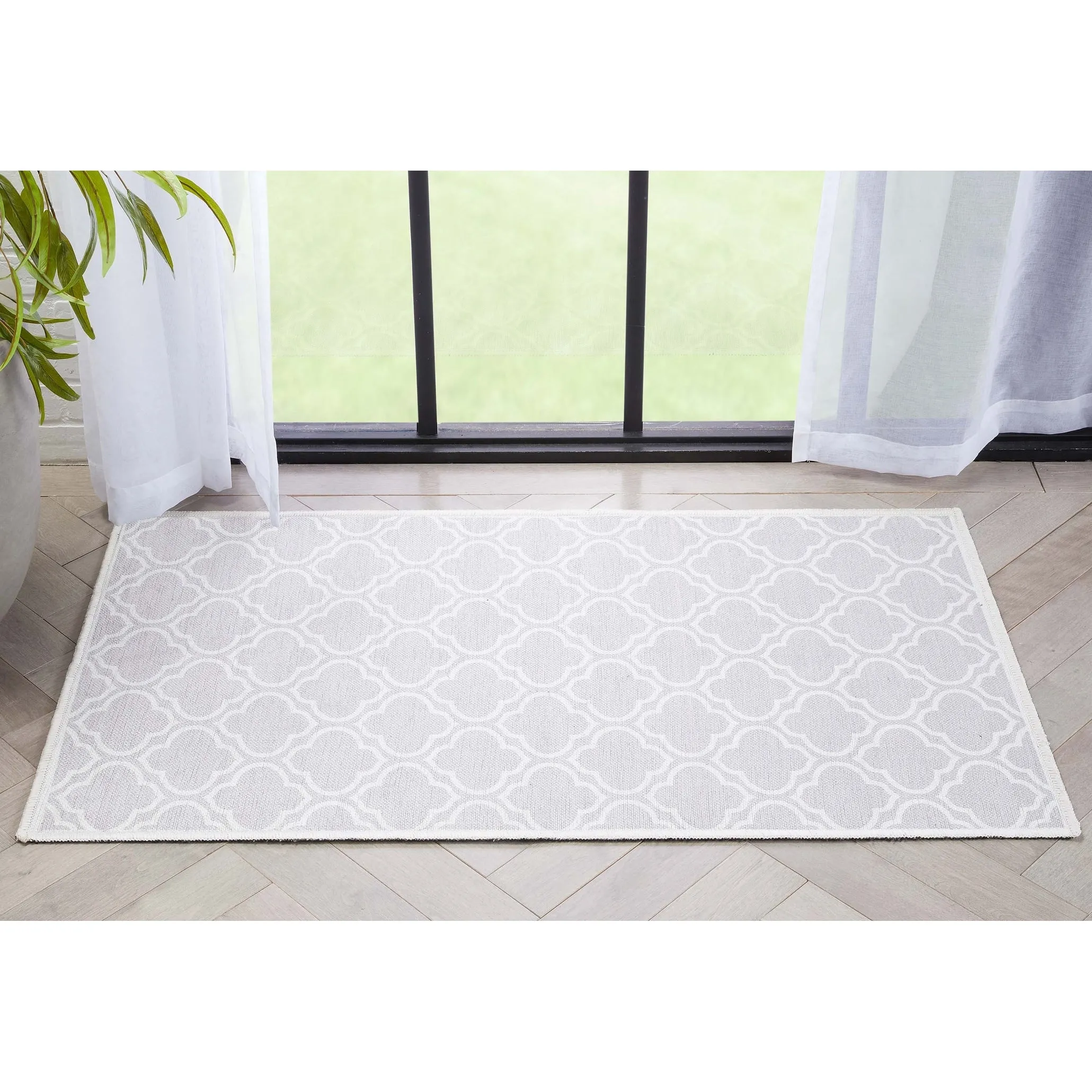 Well Woven Apollo Lattice Moroccan Machine Washable Area Rug