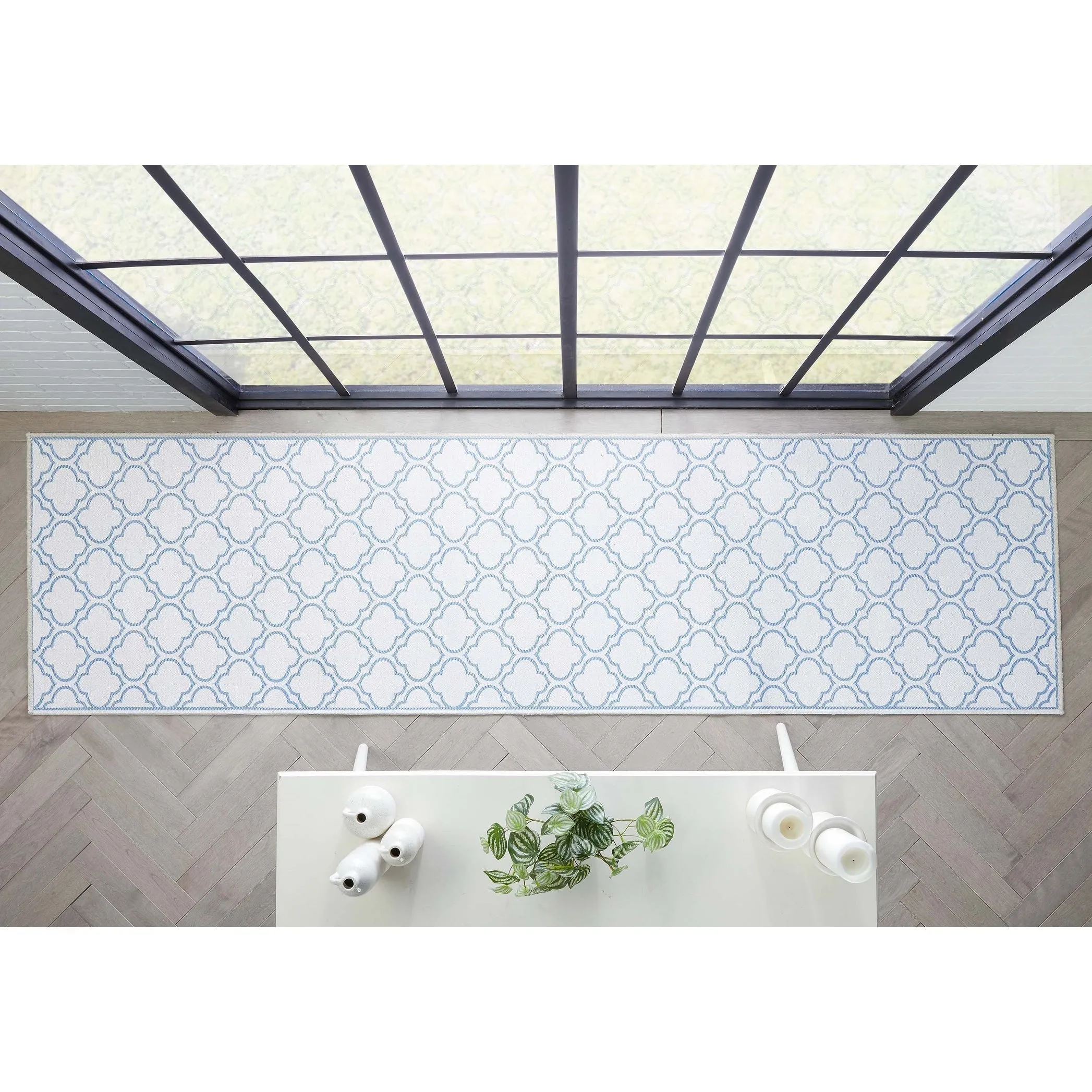 Well Woven Apollo Lattice Moroccan Machine Washable Area Rug