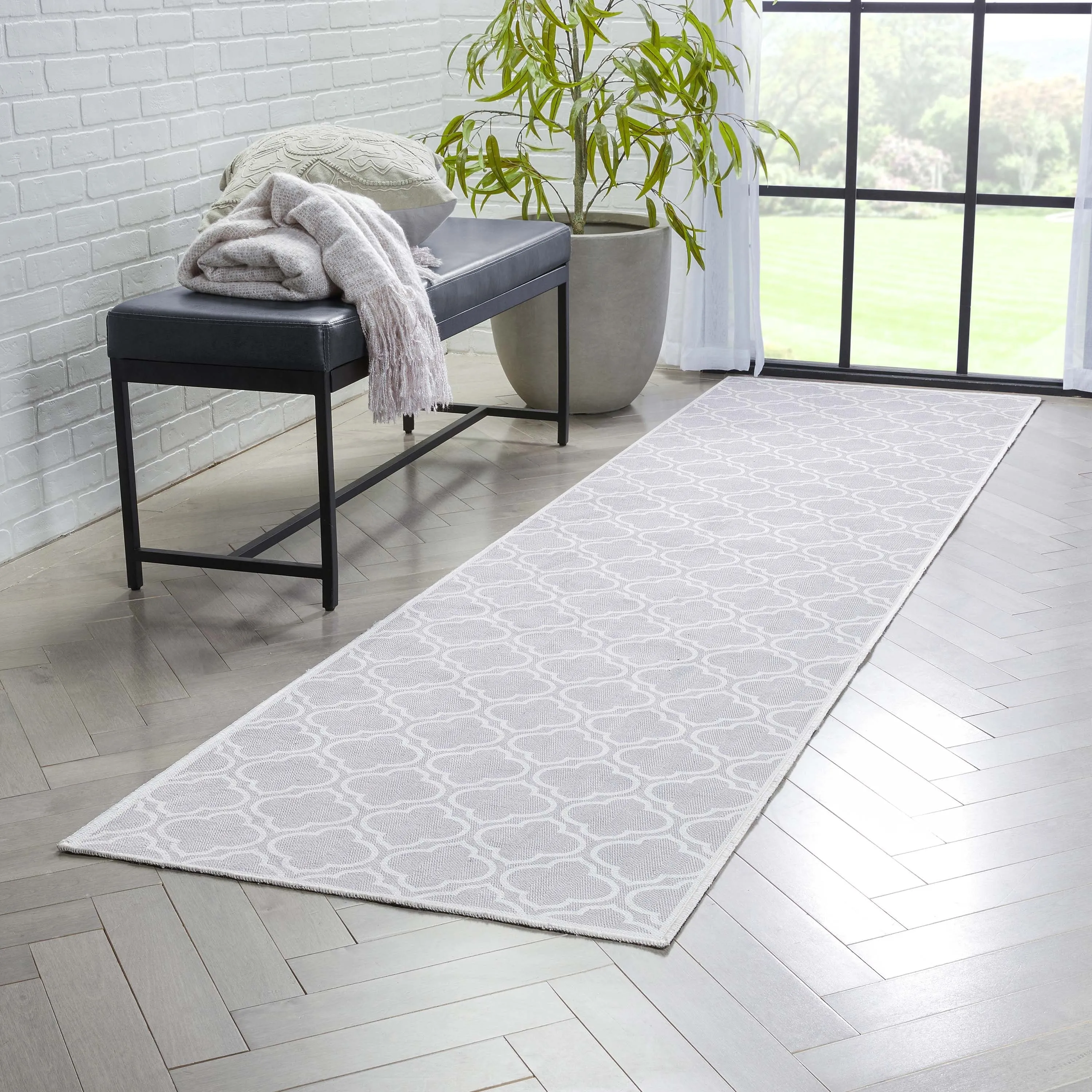 Well Woven Apollo Lattice Moroccan Machine Washable Area Rug
