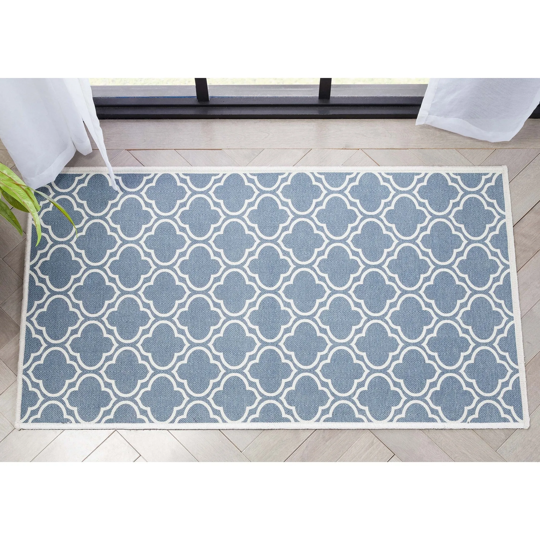 Well Woven Apollo Lattice Moroccan Machine Washable Area Rug