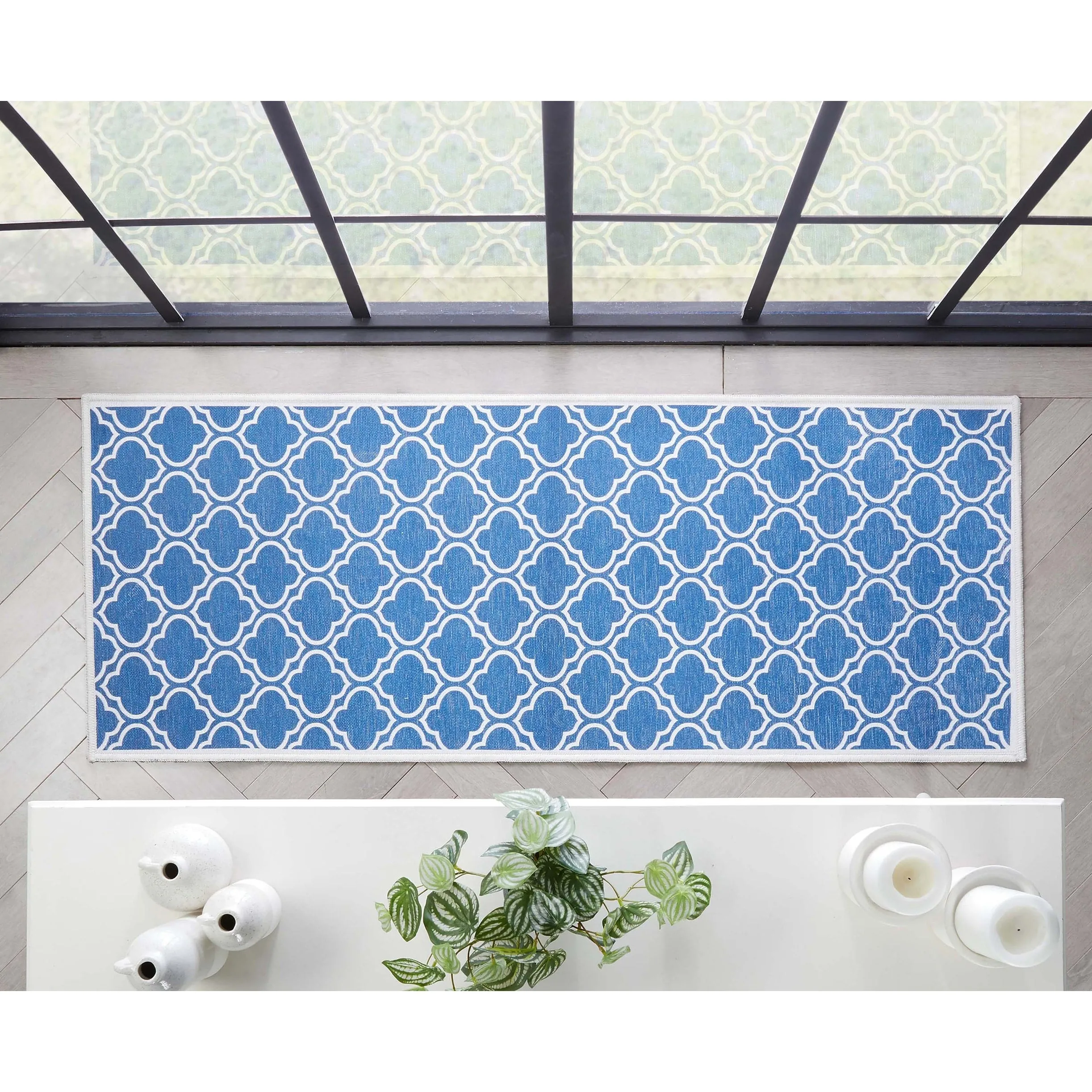 Well Woven Apollo Lattice Moroccan Machine Washable Area Rug