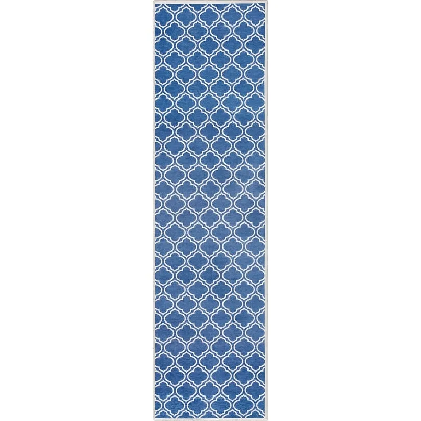 Well Woven Apollo Lattice Moroccan Machine Washable Area Rug