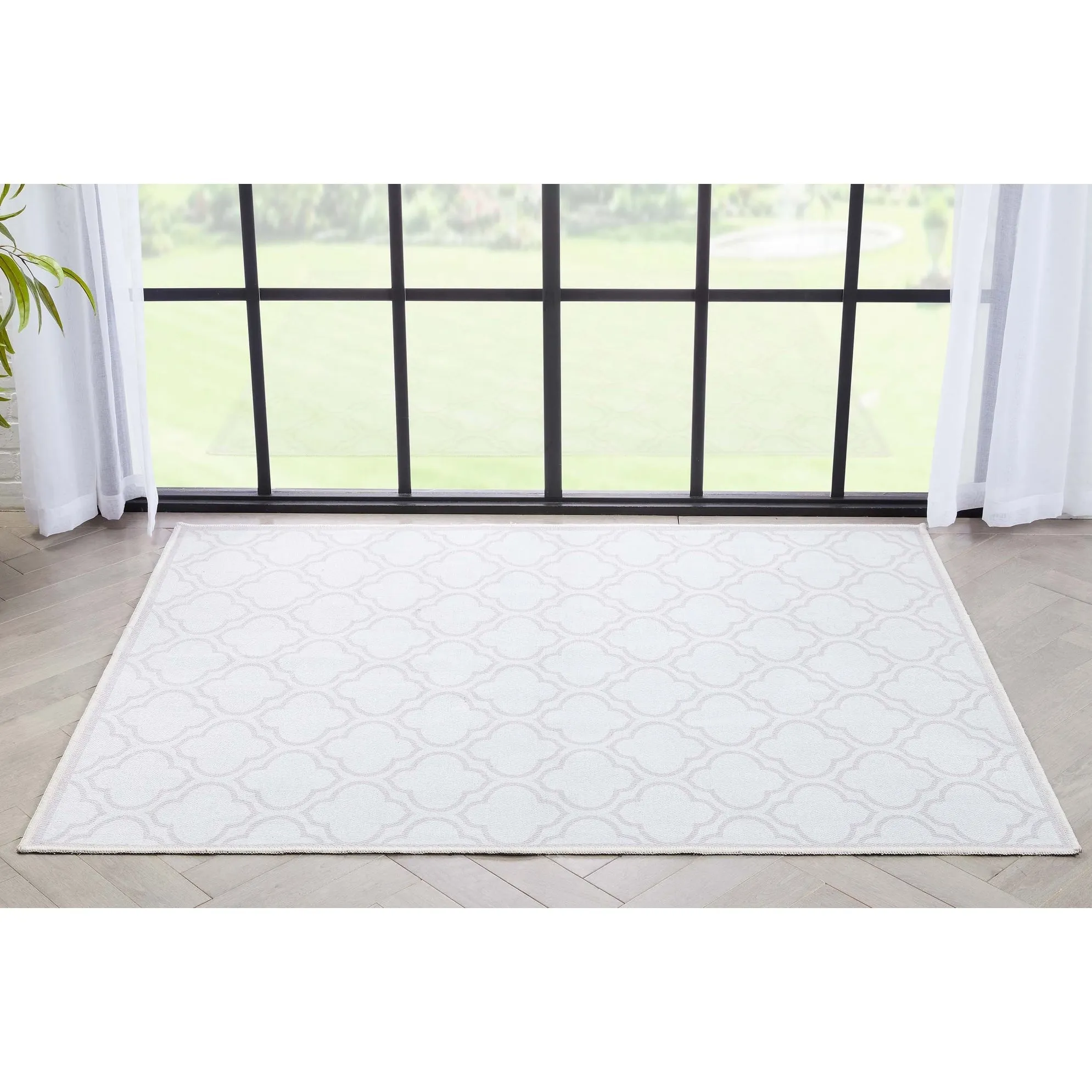 Well Woven Apollo Lattice Moroccan Machine Washable Area Rug