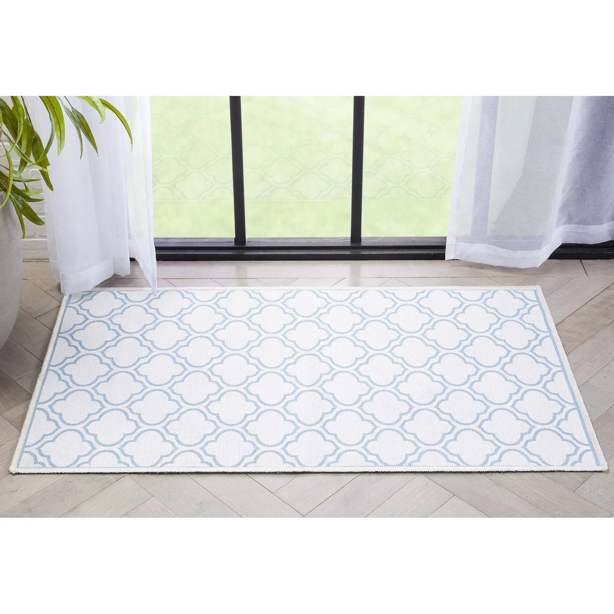 Well Woven Apollo Lattice Moroccan Machine Washable Area Rug