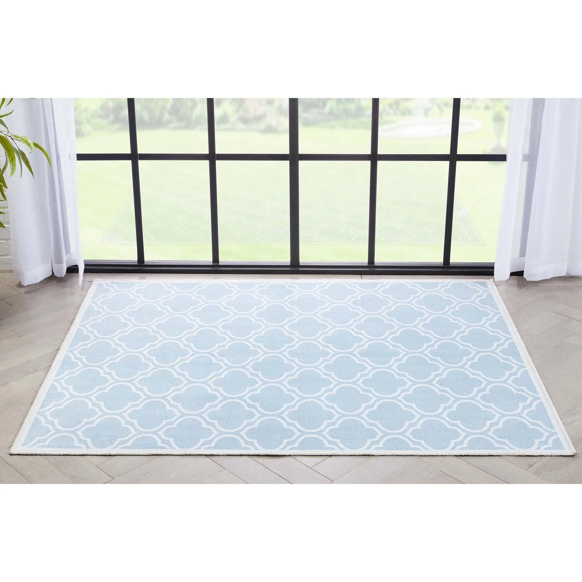 Well Woven Apollo Lattice Moroccan Machine Washable Area Rug